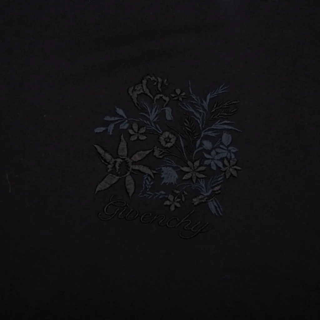 Embroidered Floral Logo Standard - Black
