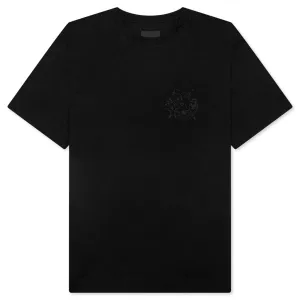 Embroidered Floral Logo Standard - Black