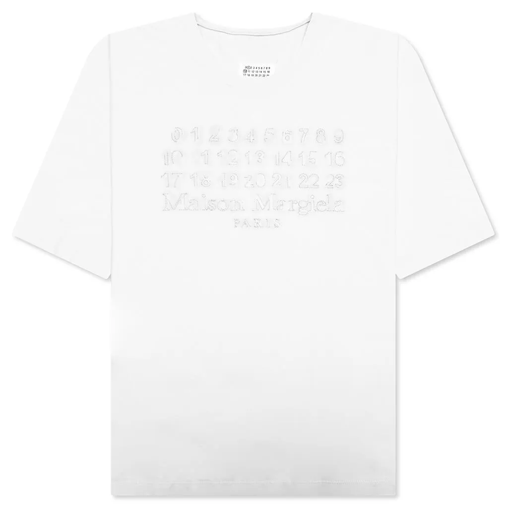 Embroidered Logo T-Shirt - Ecru