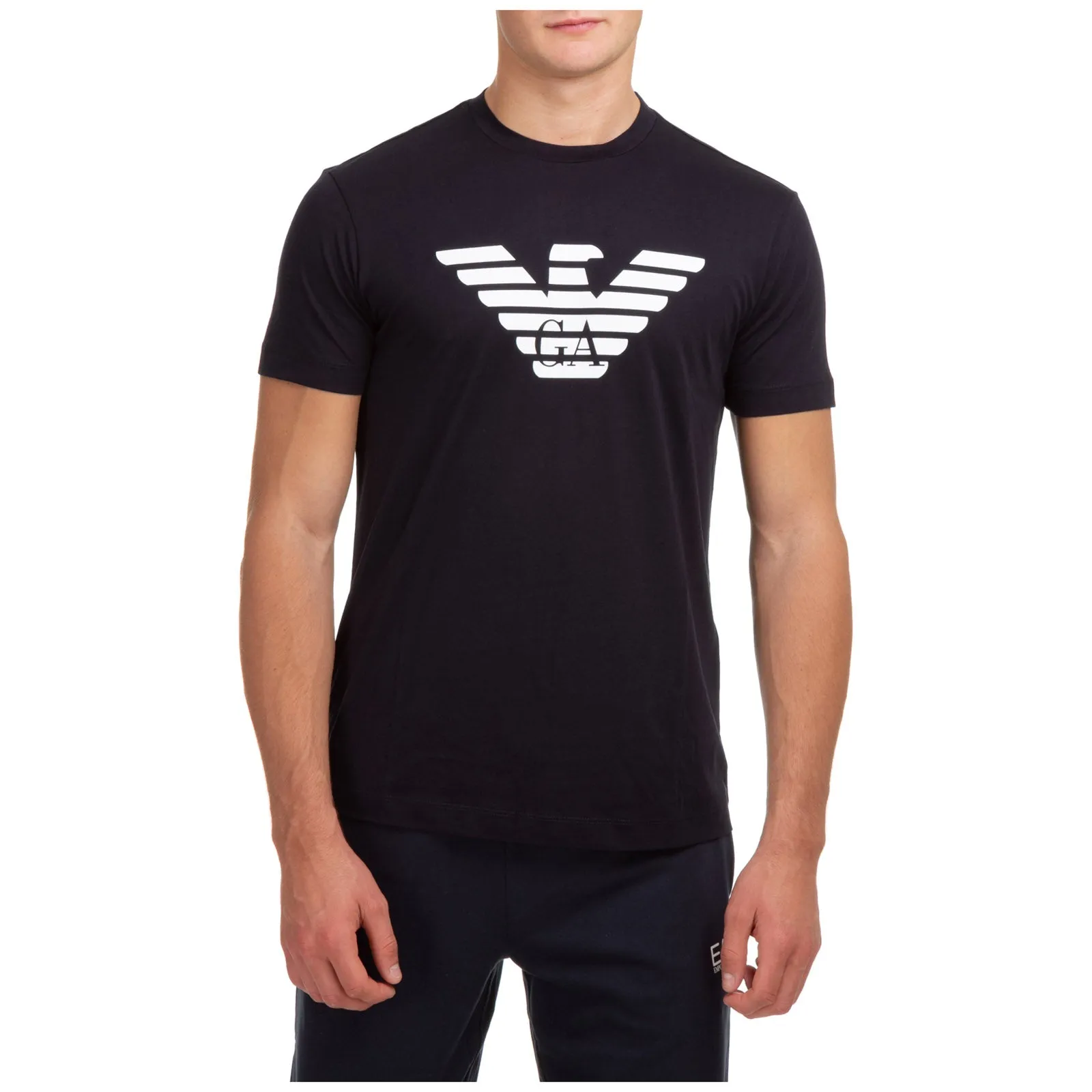 Emporio Armani Logo Printed Crewneck T-Shirt
