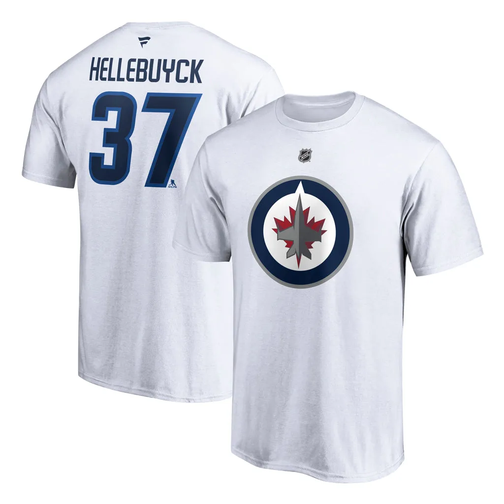 FANATICS WHT NAME/# TEE 37 HELLEBUYCK