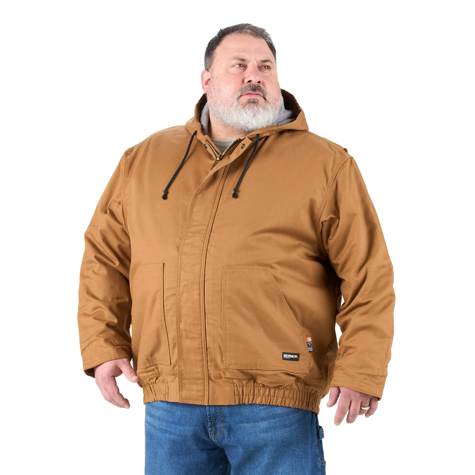 Flame Resistant Duck Hooded Jacket