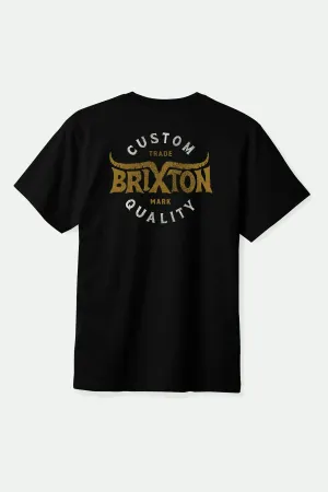 Gibson S/S Standard T-Shirt - Black Worn Wash