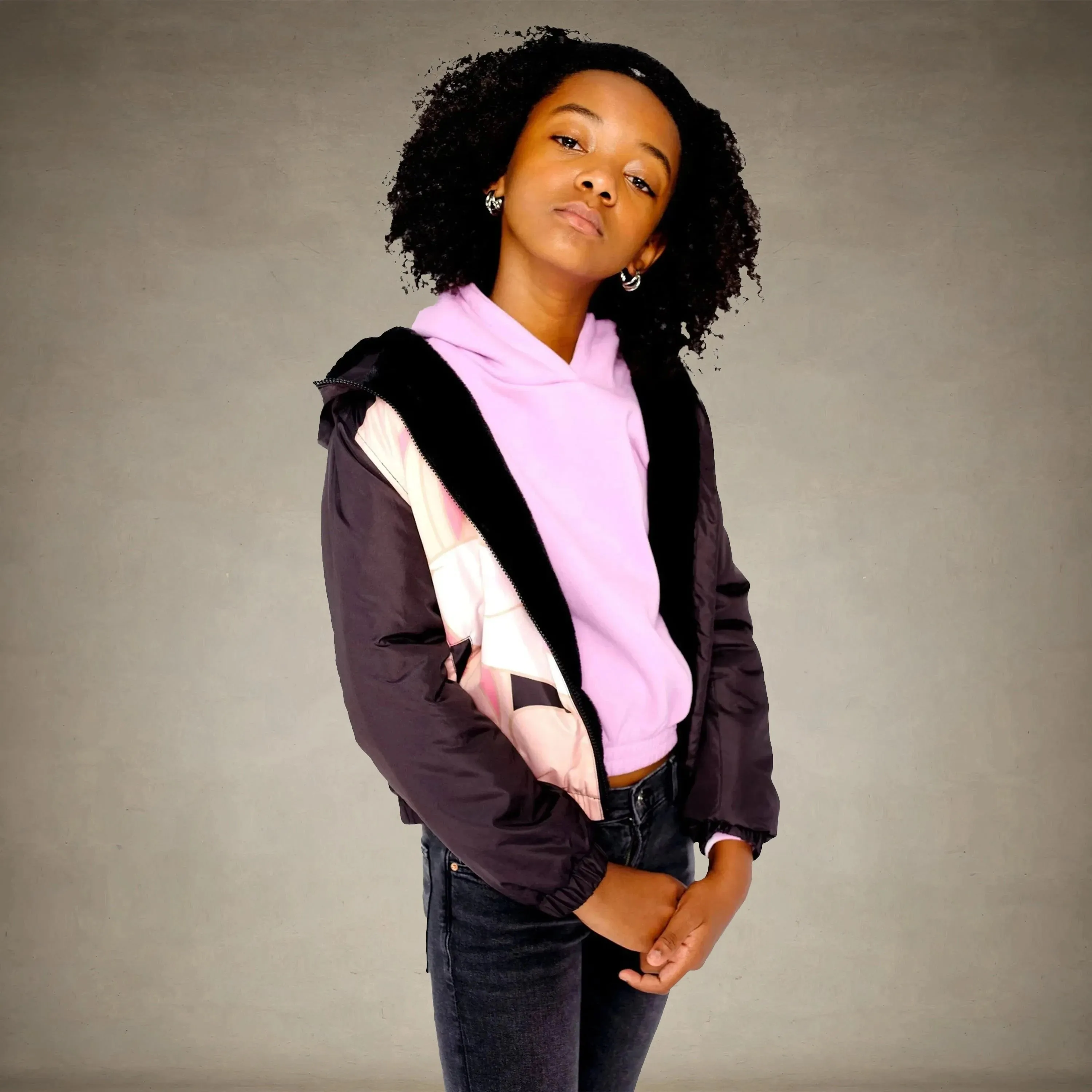 Girl's Midweight with Fur Lining Jacket - FINAL SALE