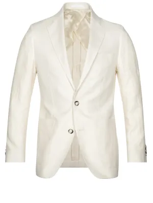 Half Lined Patch Pocket Jacket Cream