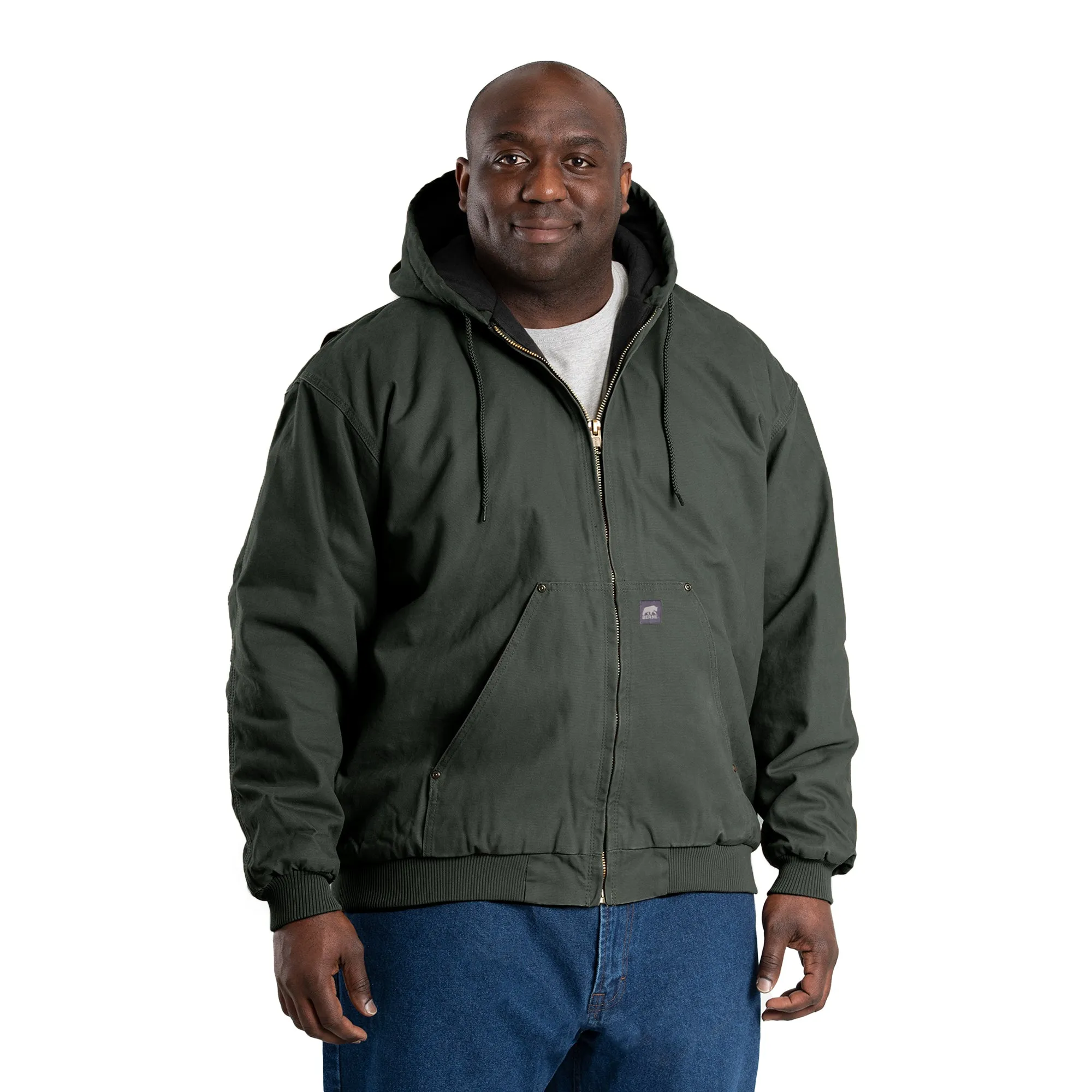 Heartland Washed Duck Hooded Work Jacket