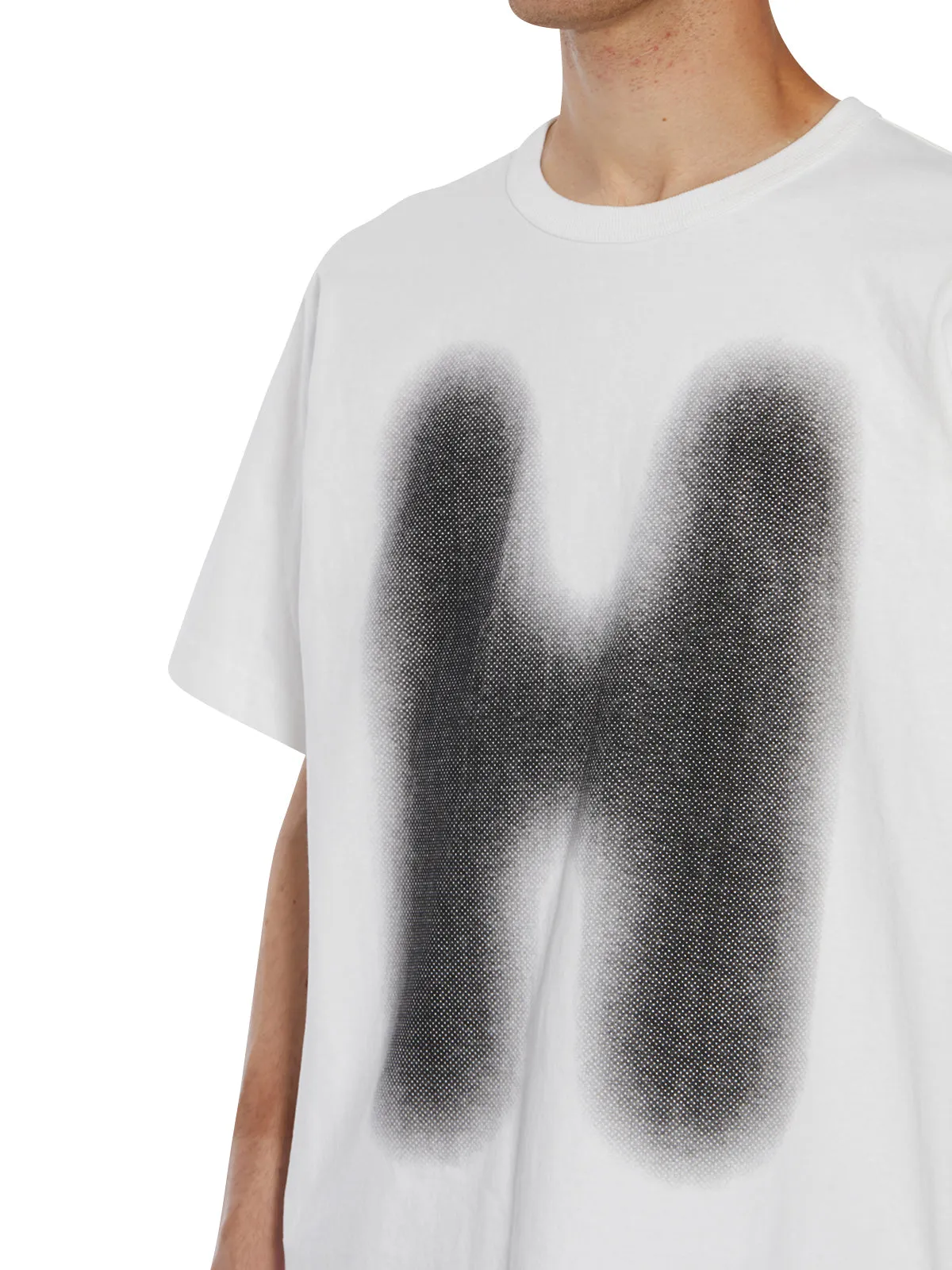 Helmut Lang Graffiti Printed Crewneck T-Shirt