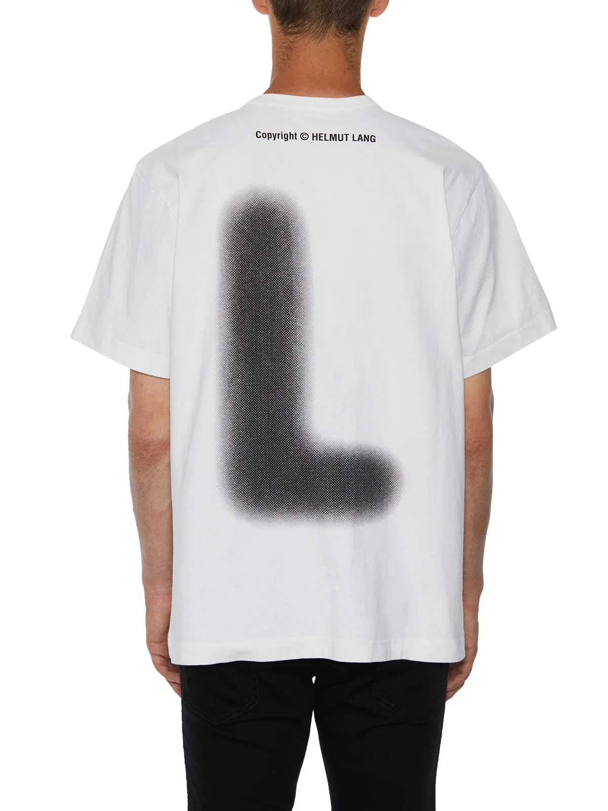 Helmut Lang Graffiti Printed Crewneck T-Shirt