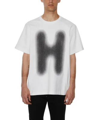 Helmut Lang Graffiti Printed Crewneck T-Shirt