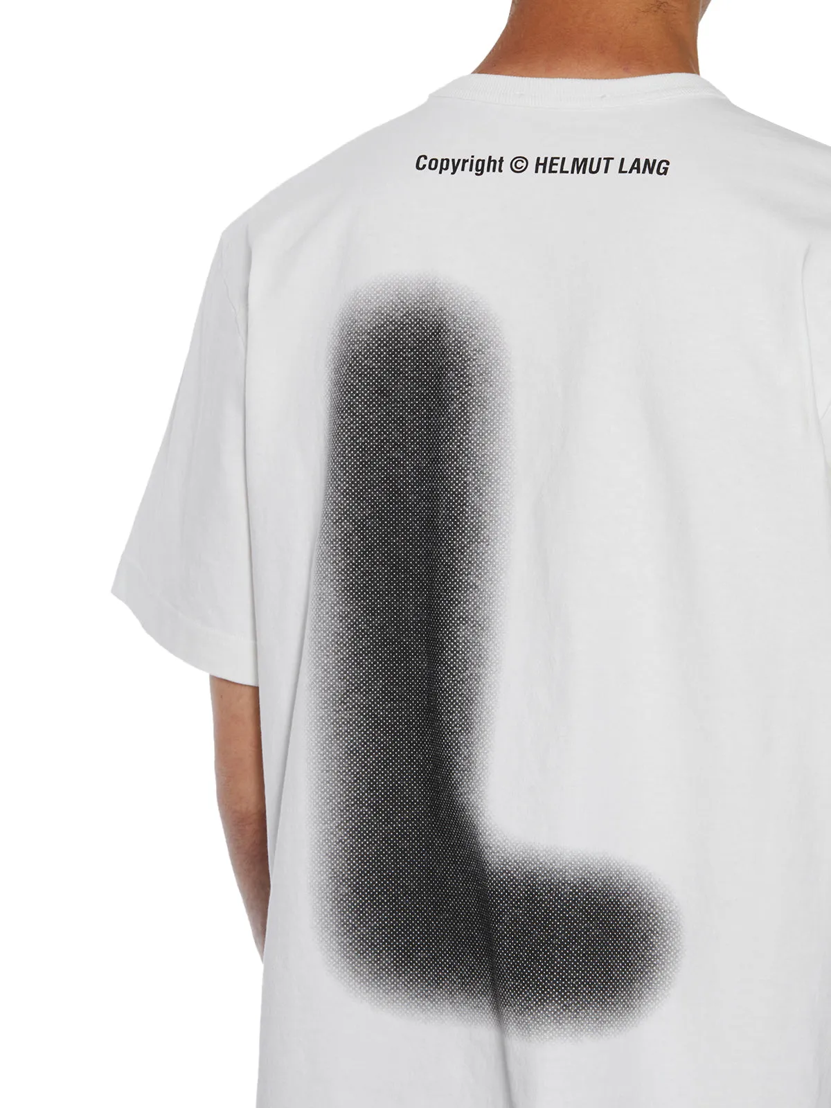 Helmut Lang Graffiti Printed Crewneck T-Shirt
