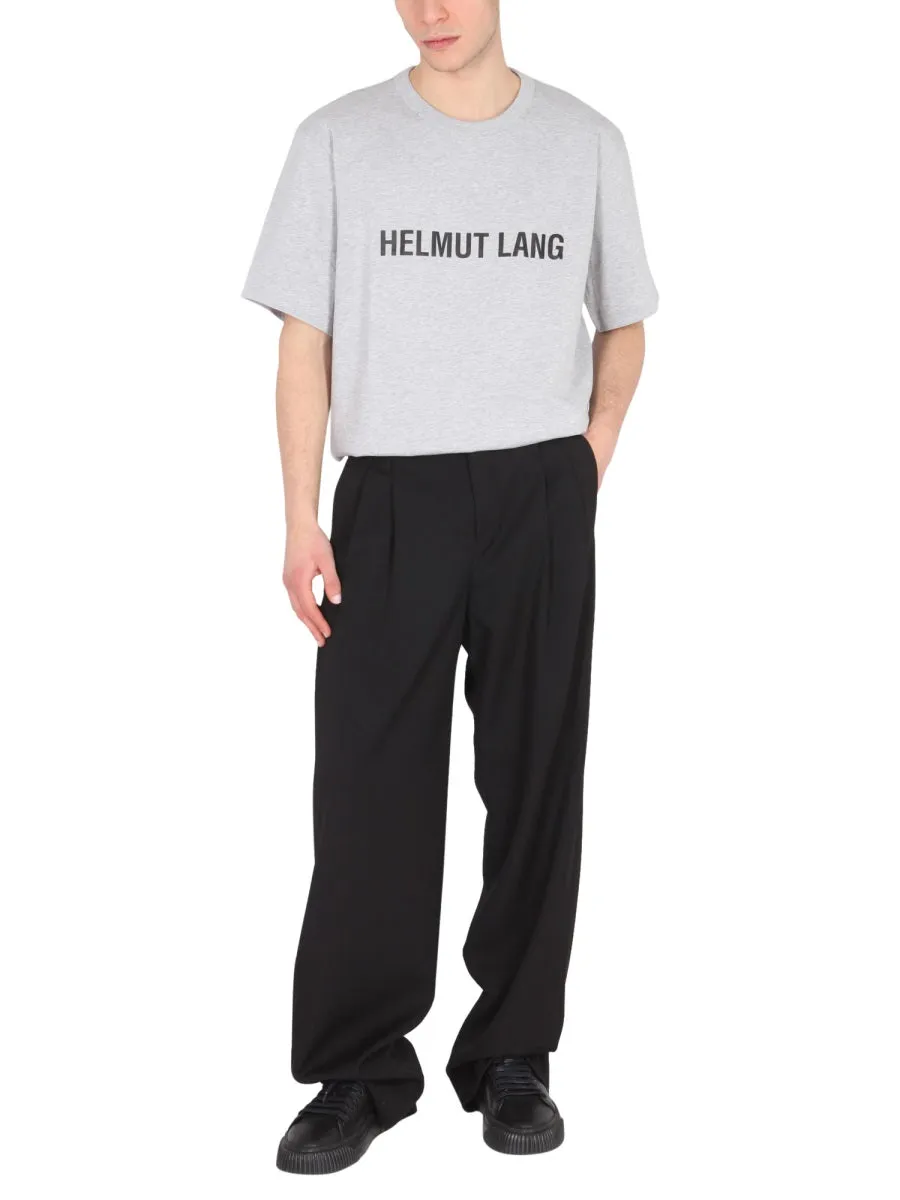 Helmut Lang Logo Printed Crewneck T-Shirt