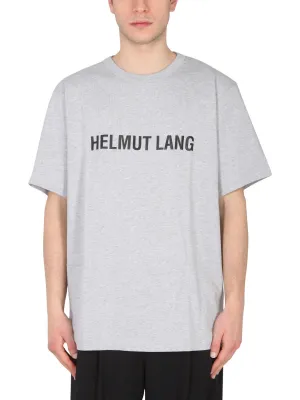 Helmut Lang Logo Printed Crewneck T-Shirt