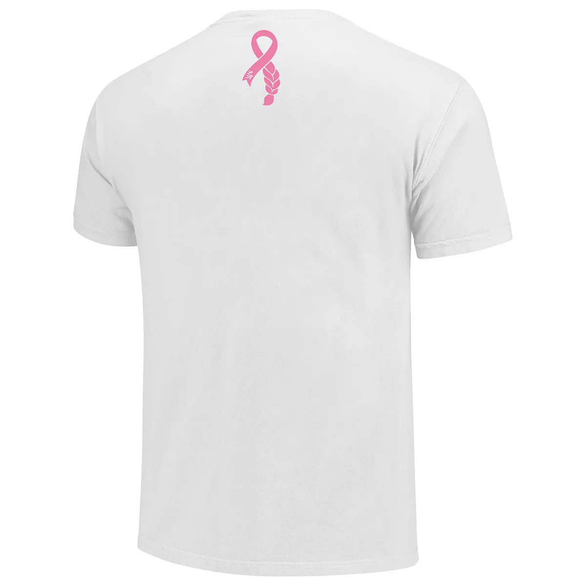 Image One Youth Interlocking FS/Lonni Breast Cancer Hair Braid Short Sleeve T-Shirt - White