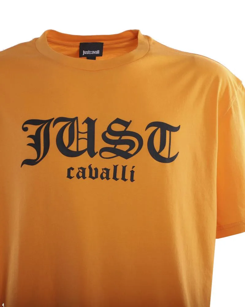 Just Cavalli Logo Printed Crewneck T-Shirt