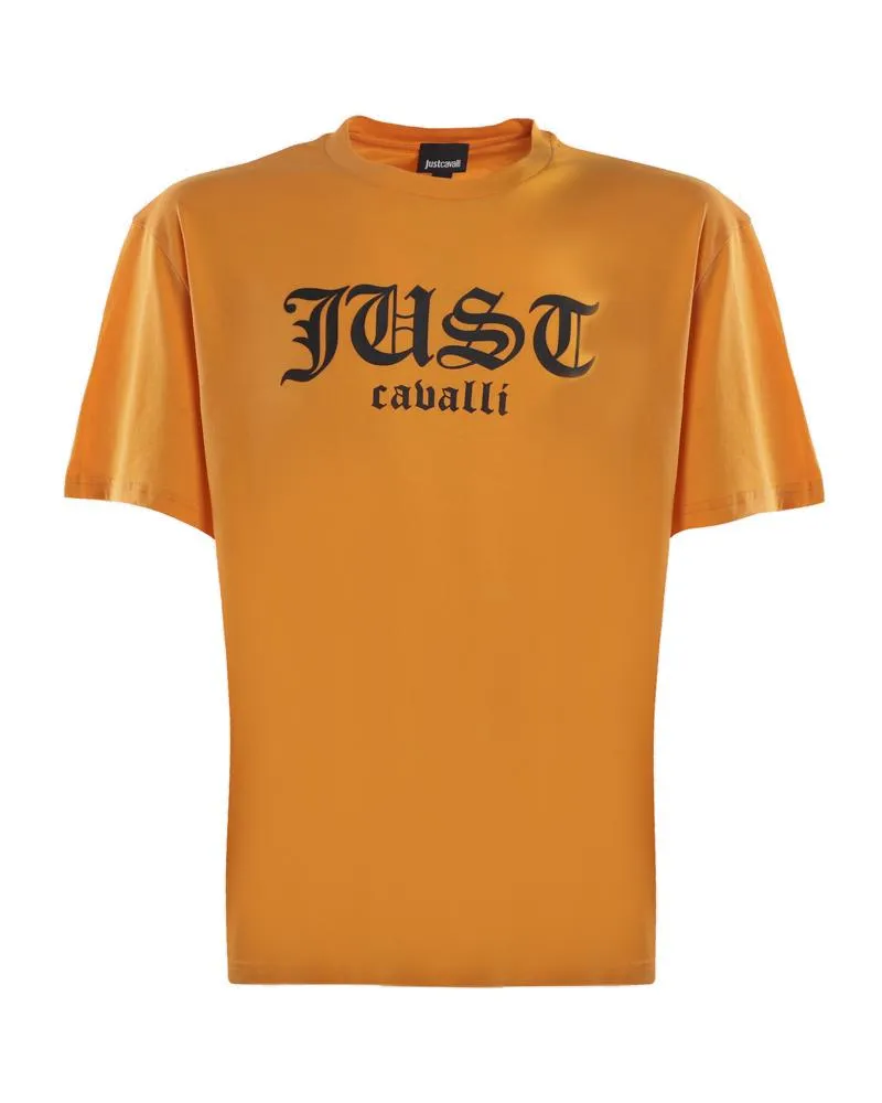 Just Cavalli Logo Printed Crewneck T-Shirt