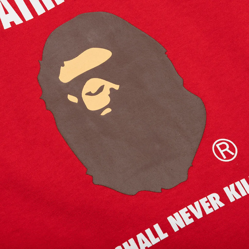 Kids Ape Head Tee - Red