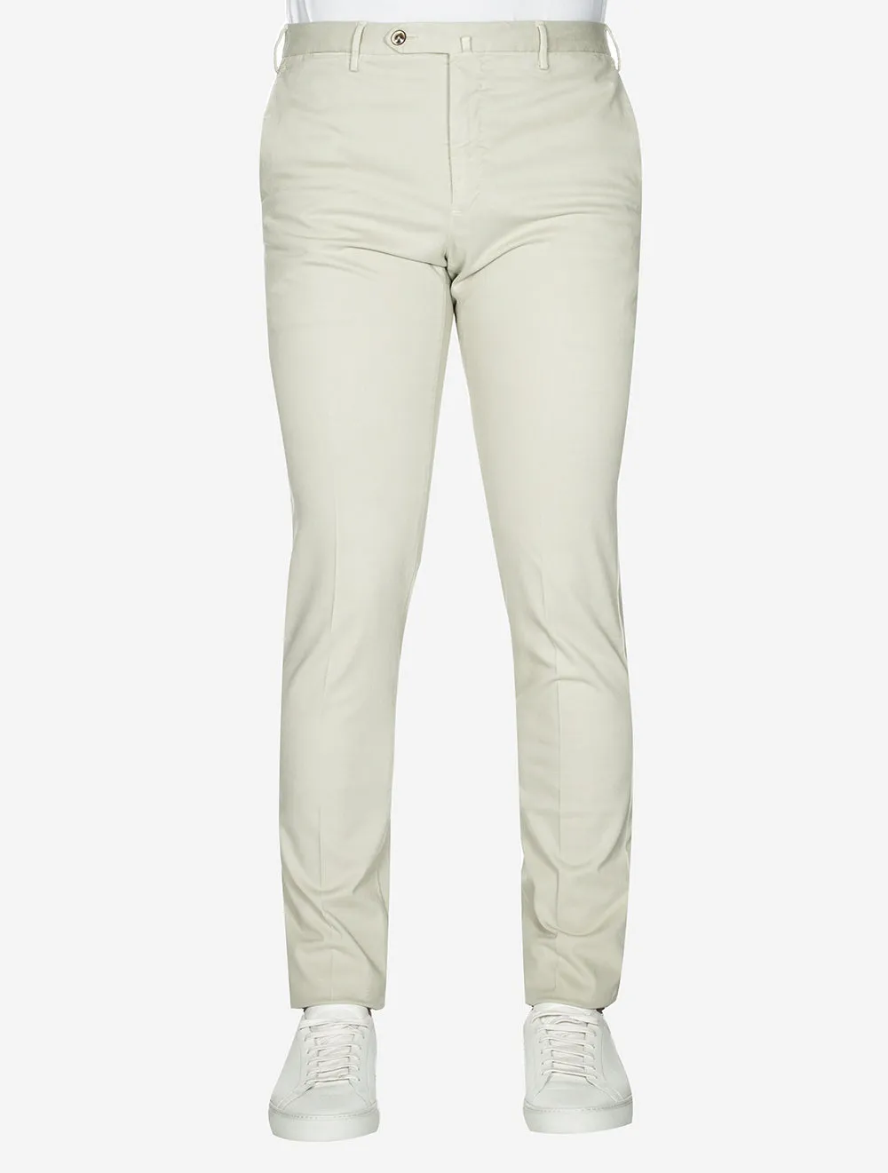 Light Stretch Gabardine Trouser Cream