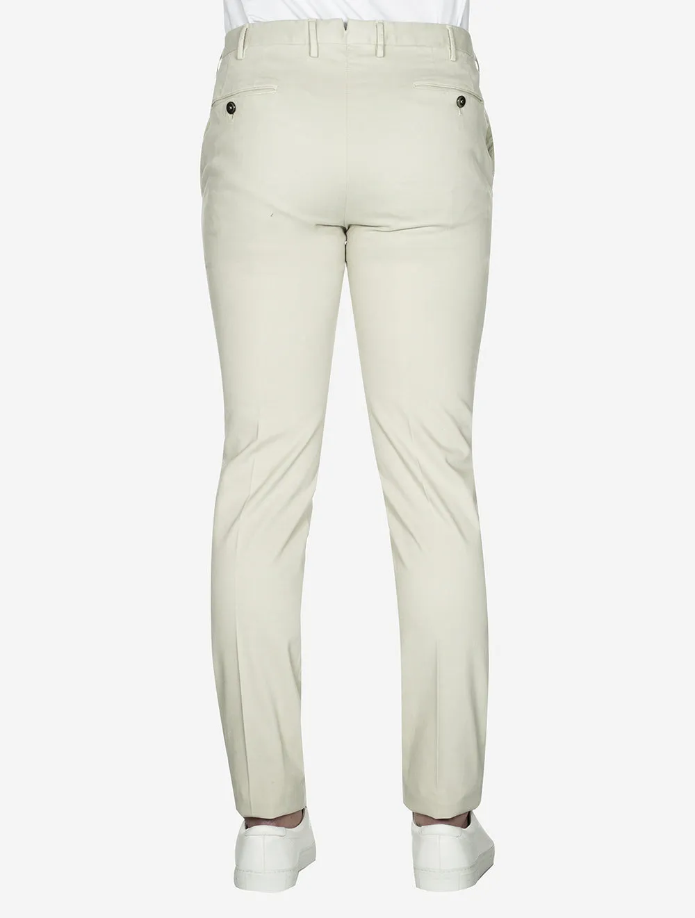 Light Stretch Gabardine Trouser Cream
