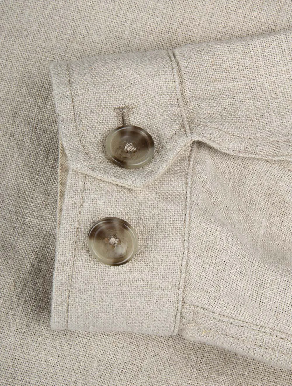 Linen Harrington Jacket Dry Sand