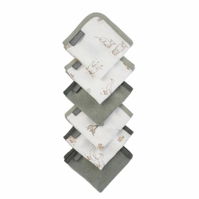 Little Linen Towelling Washers 6pk Farmyard Lamb