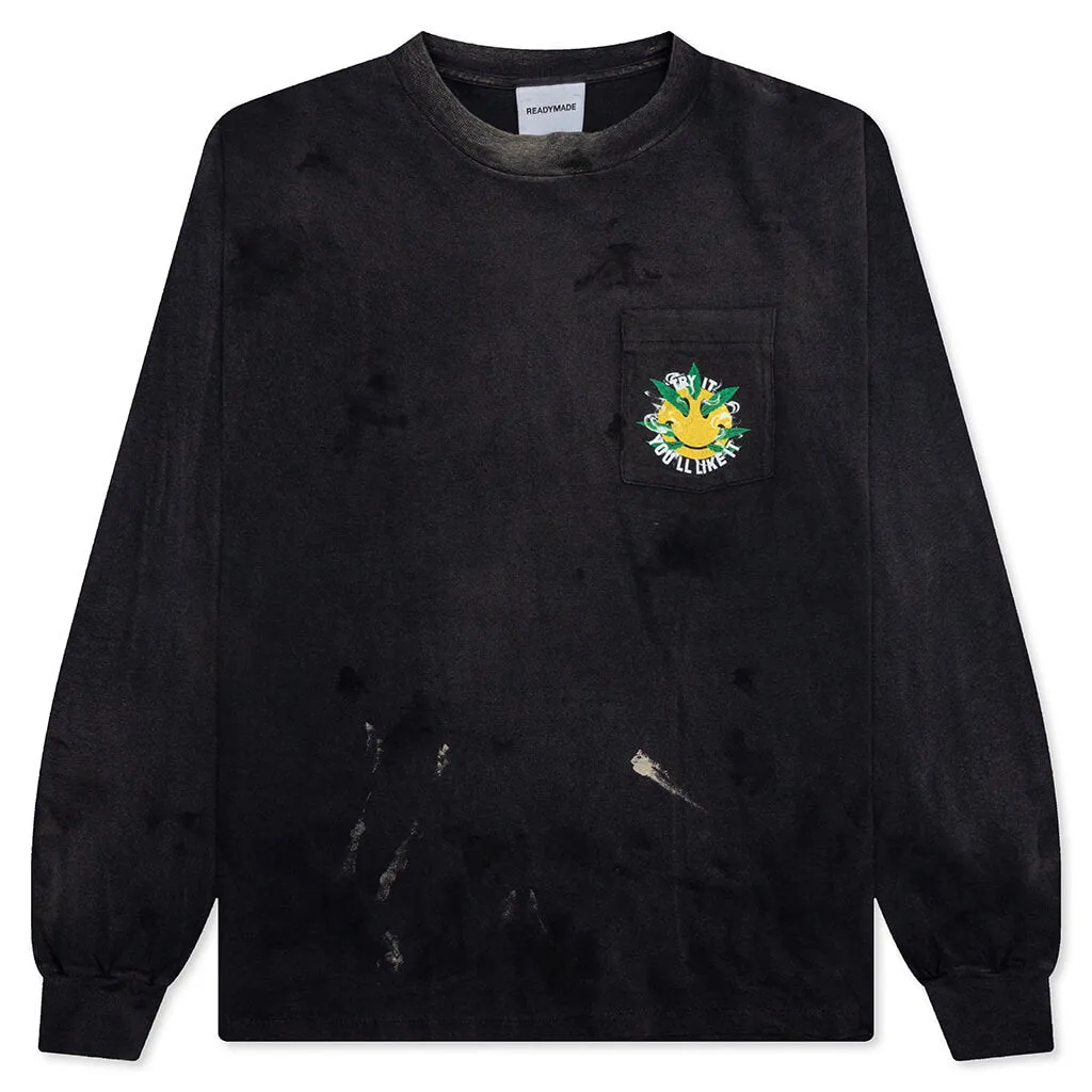 L/S Pocket T-Shirt Snake - Black
