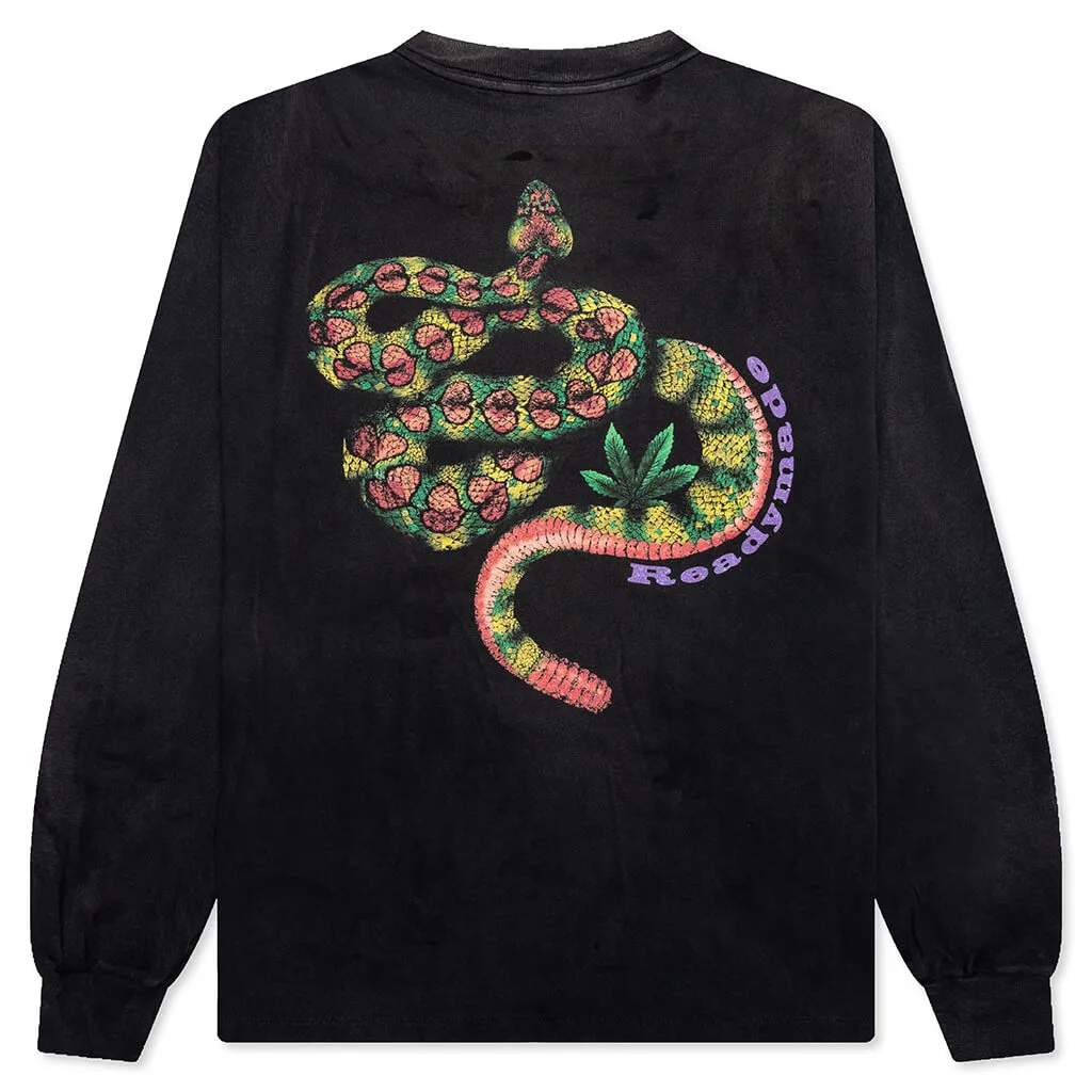 L/S Pocket T-Shirt Snake - Black