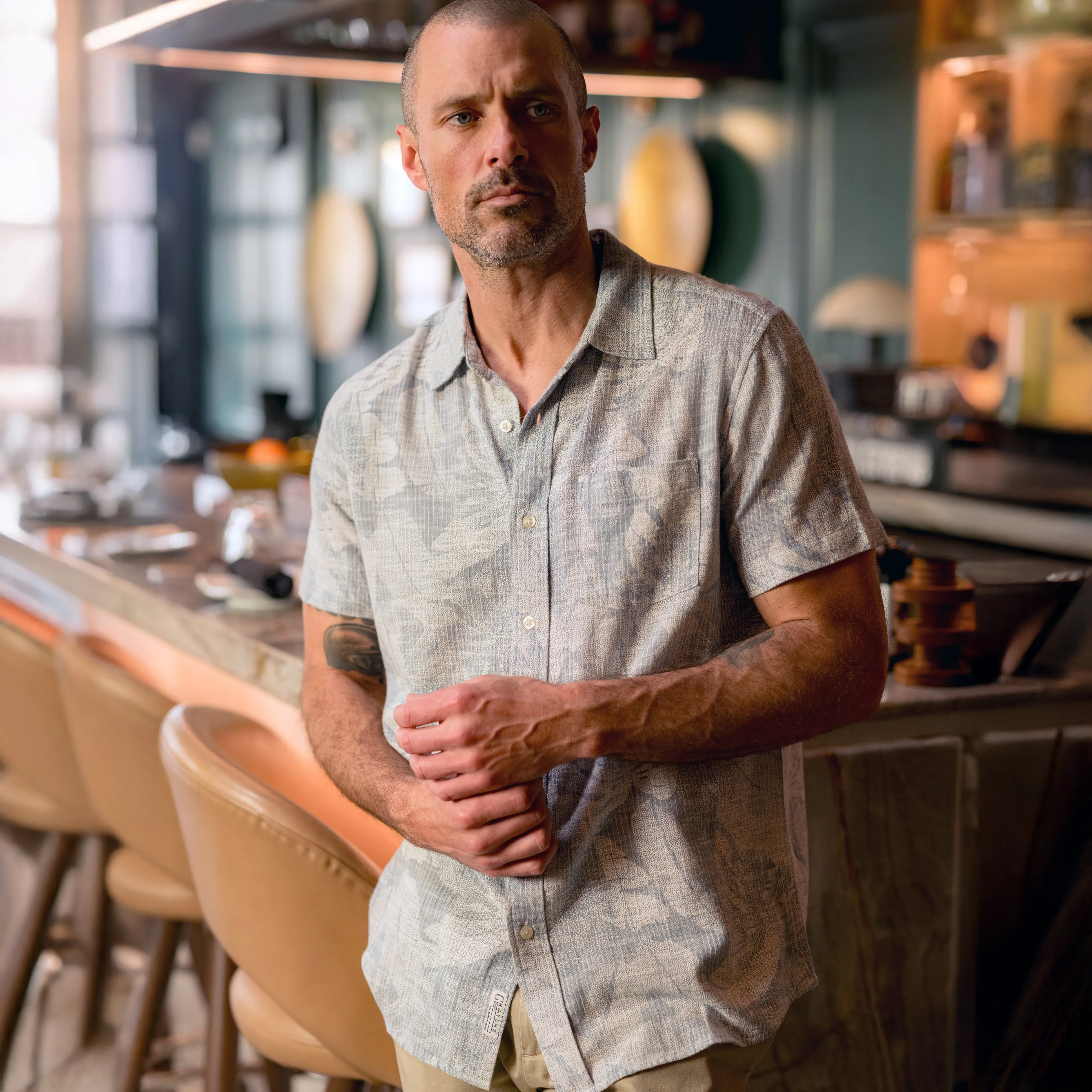 Madras Cottage Loom Printed Shirt - Mr. Chow Print
