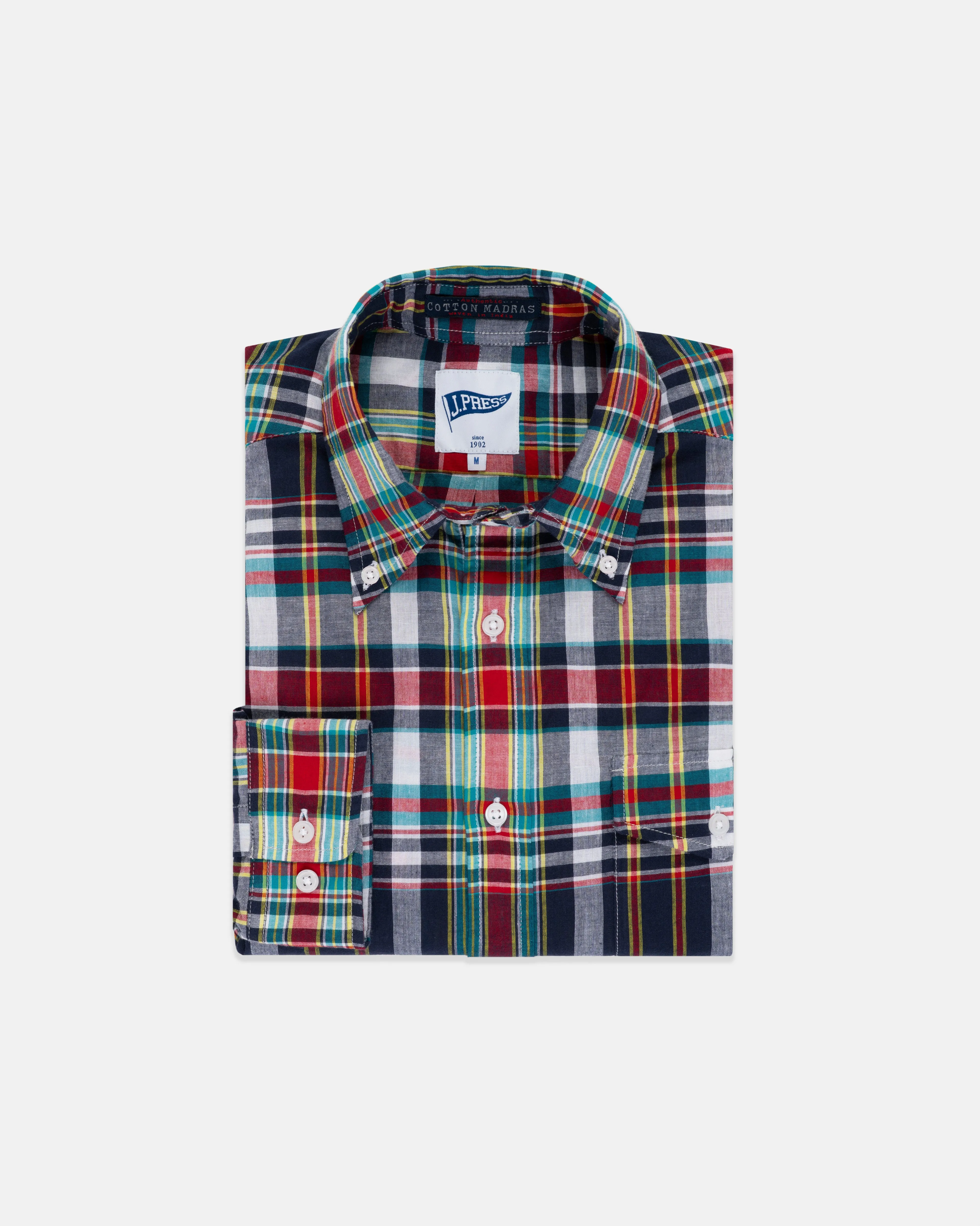 MADRAS LONG SLEEVE SHIRT - MULTI