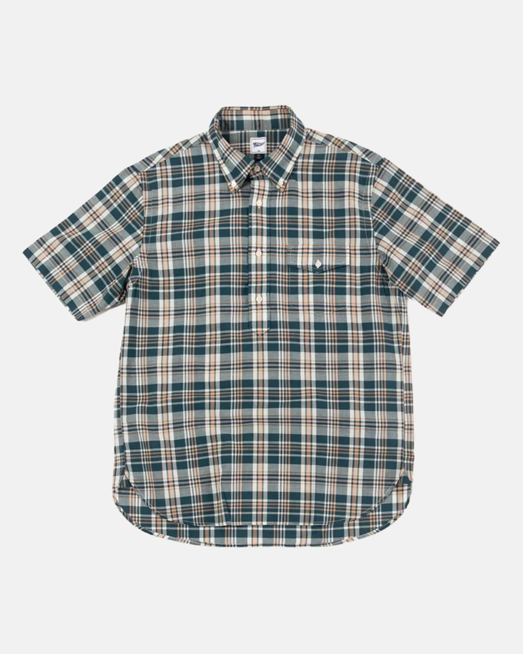 MADRAS POPOVER - NAVY/LIGHT BLUE/PINK