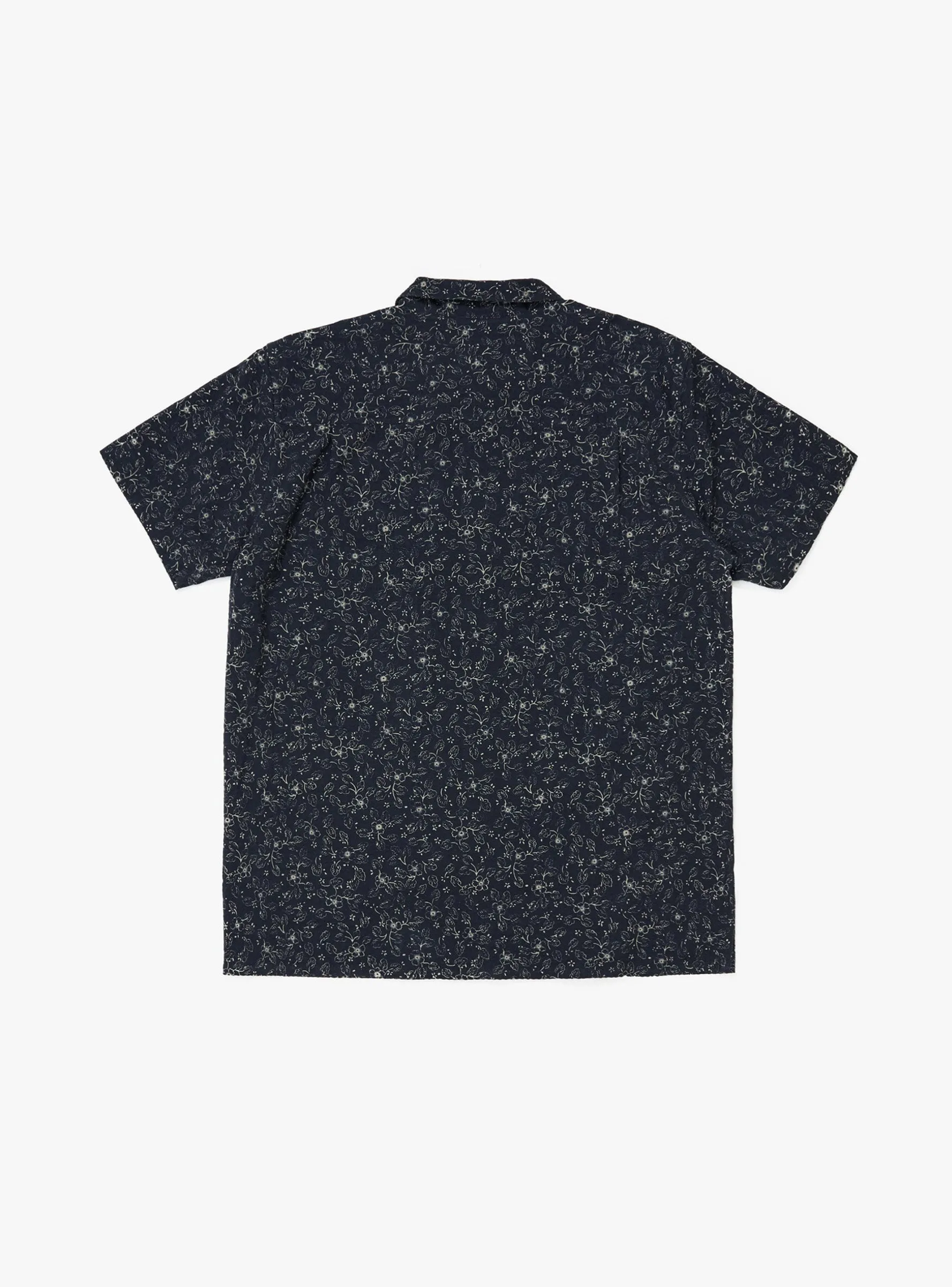 Malick Shirt Navy & Ecru