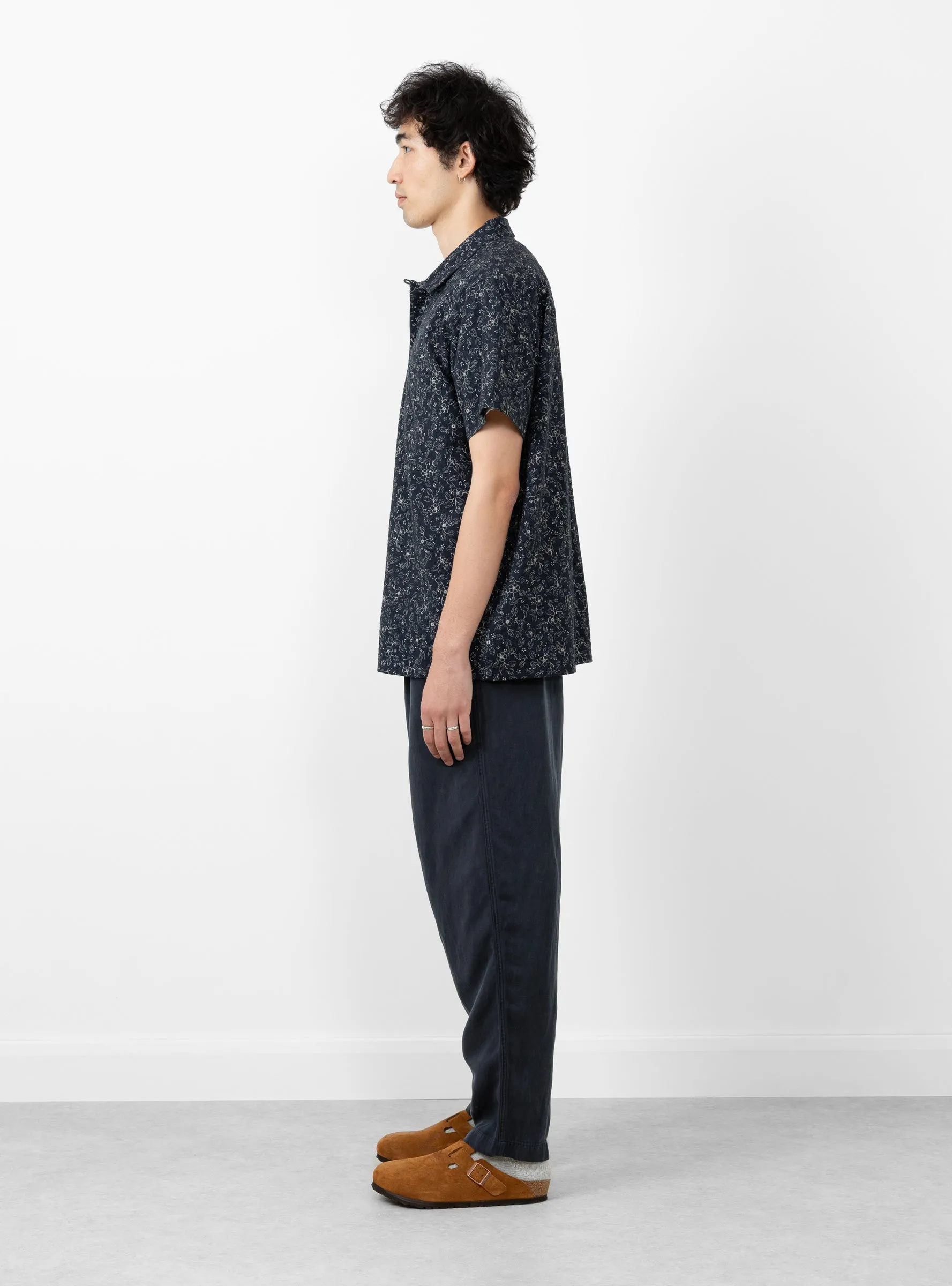Malick Shirt Navy & Ecru