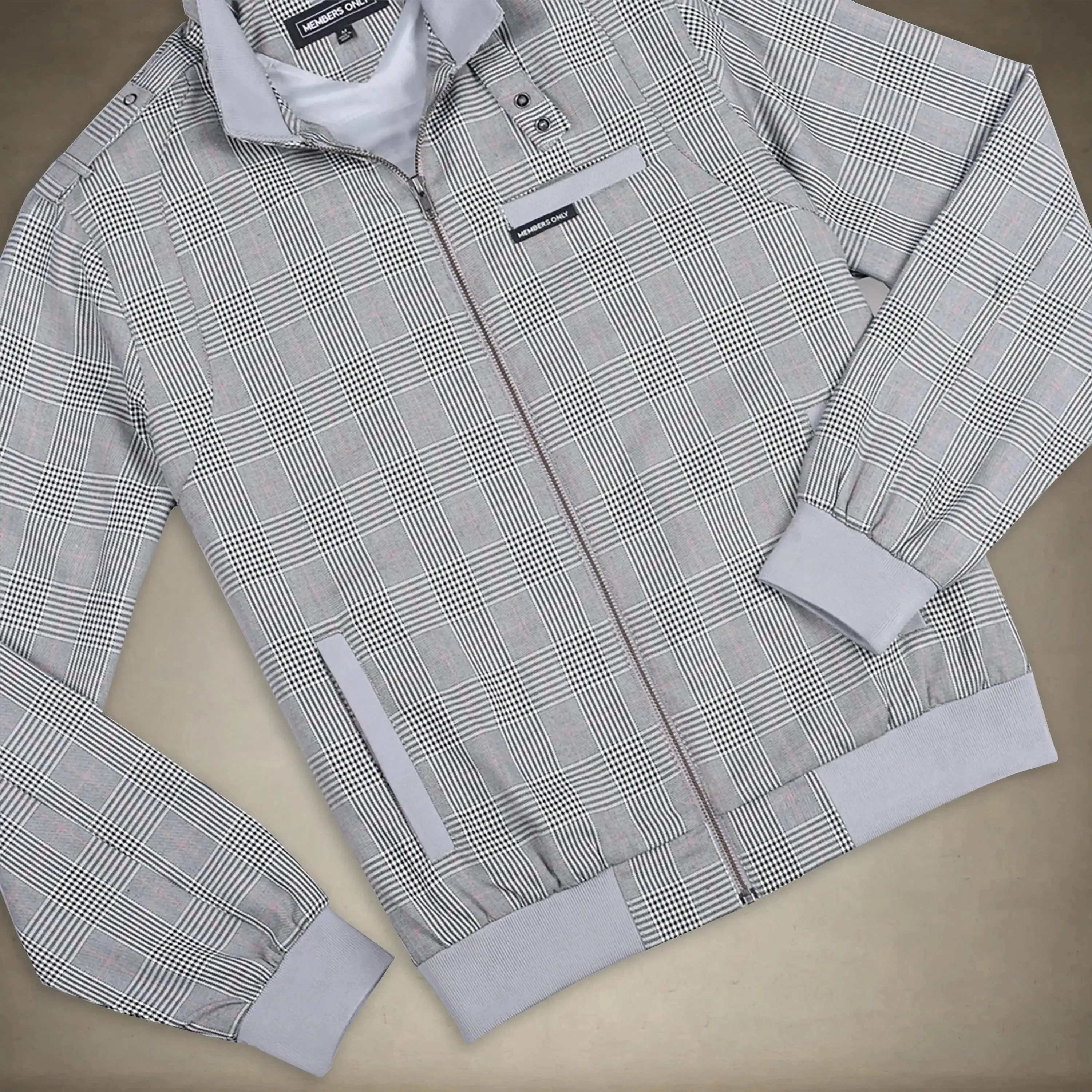 Men's Anderson Glen Plaid Iconic Racer Jacket