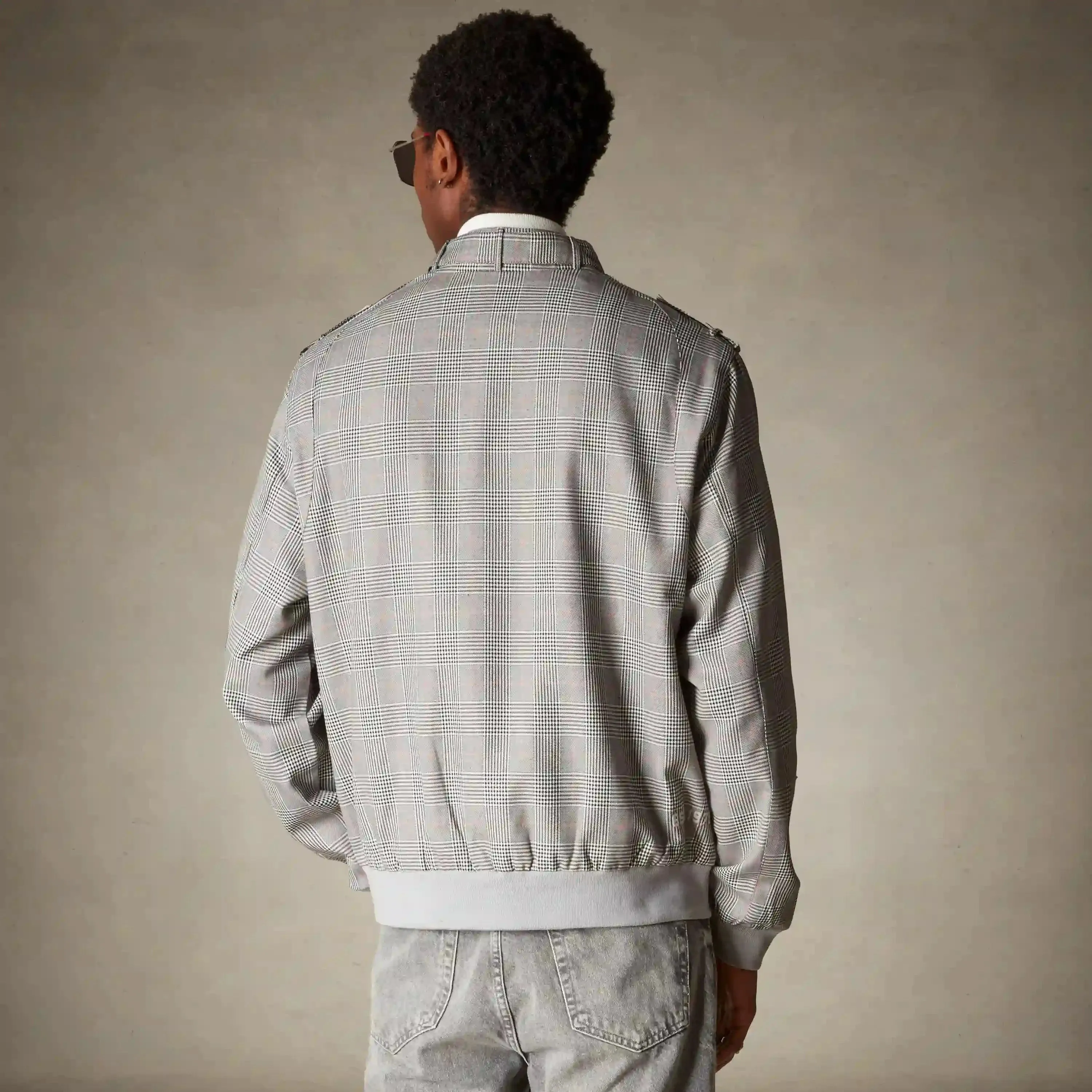 Men's Anderson Glen Plaid Iconic Racer Jacket
