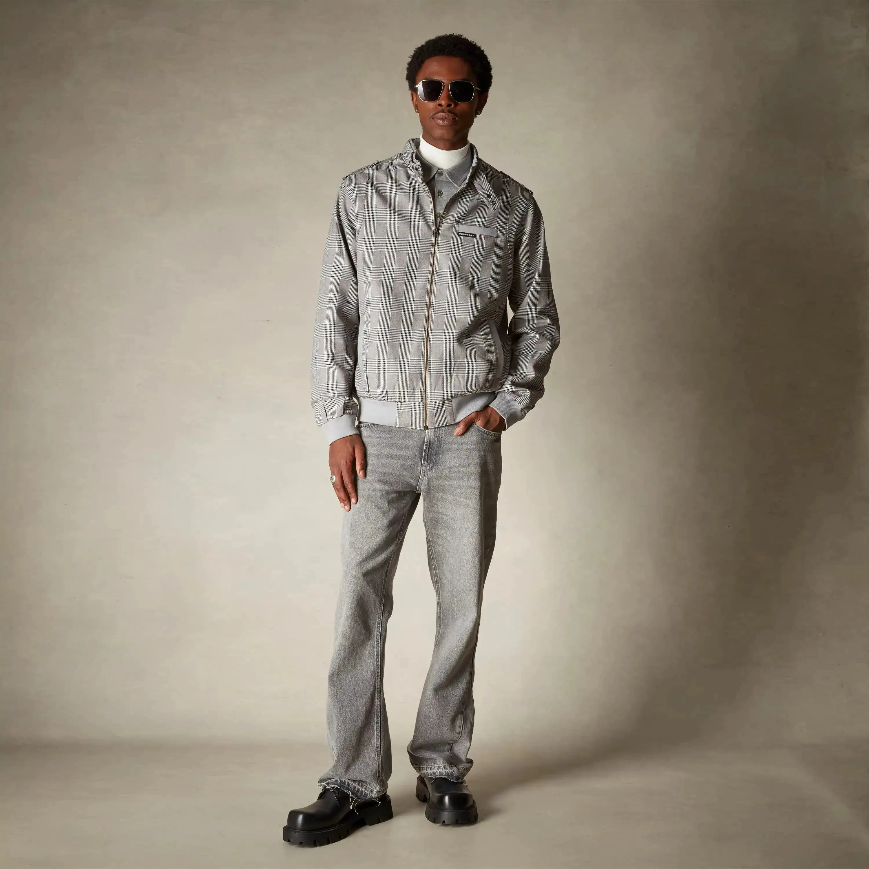 Men's Anderson Glen Plaid Iconic Racer Jacket