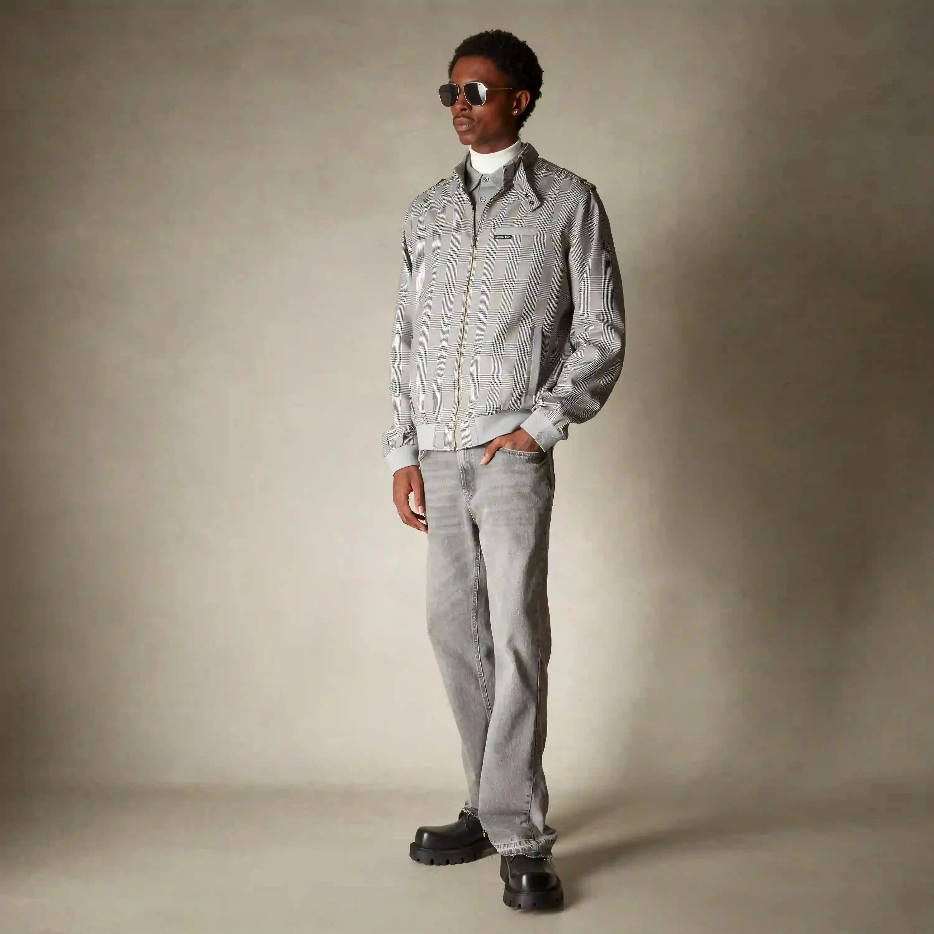 Men's Anderson Glen Plaid Iconic Racer Jacket