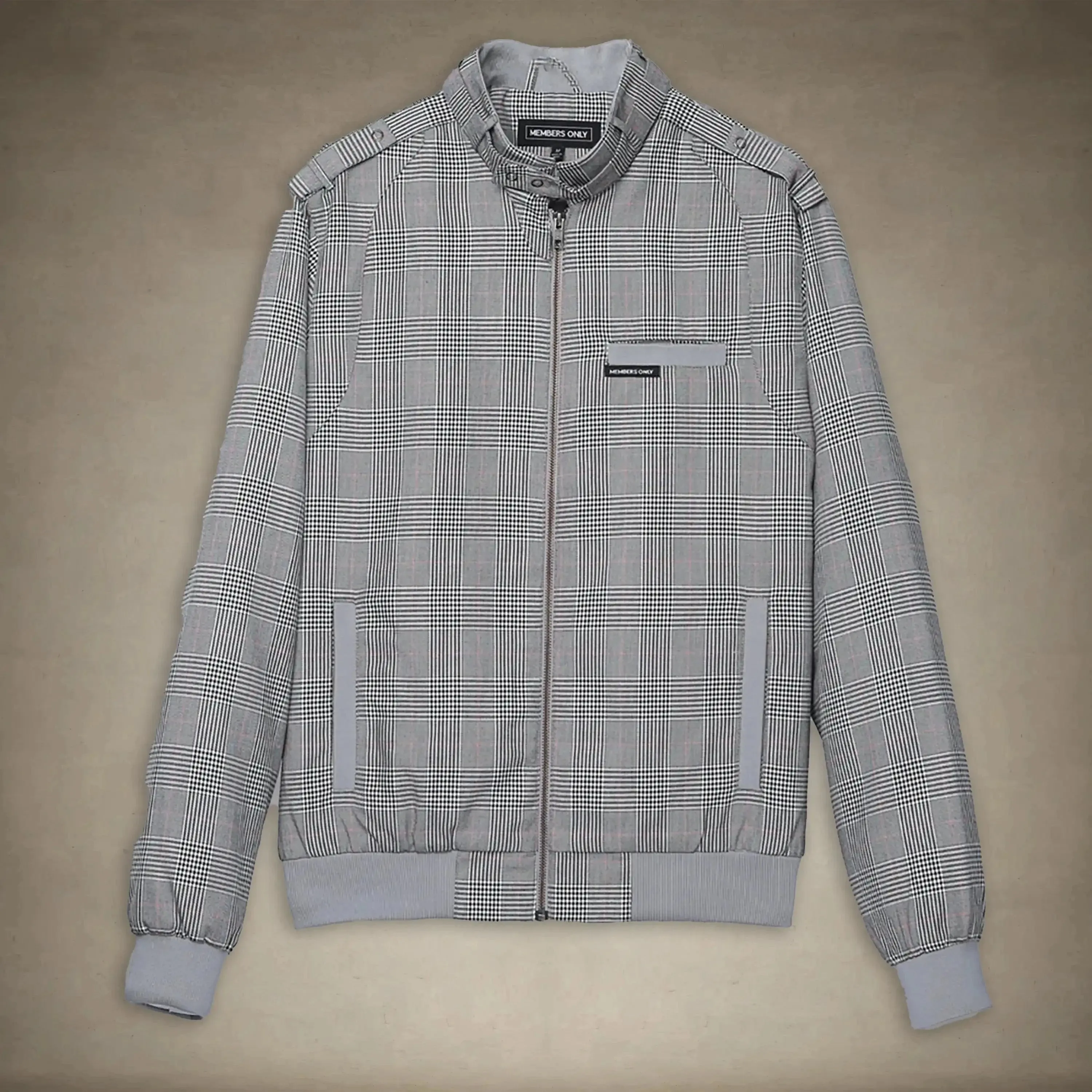 Men's Anderson Glen Plaid Iconic Racer Jacket