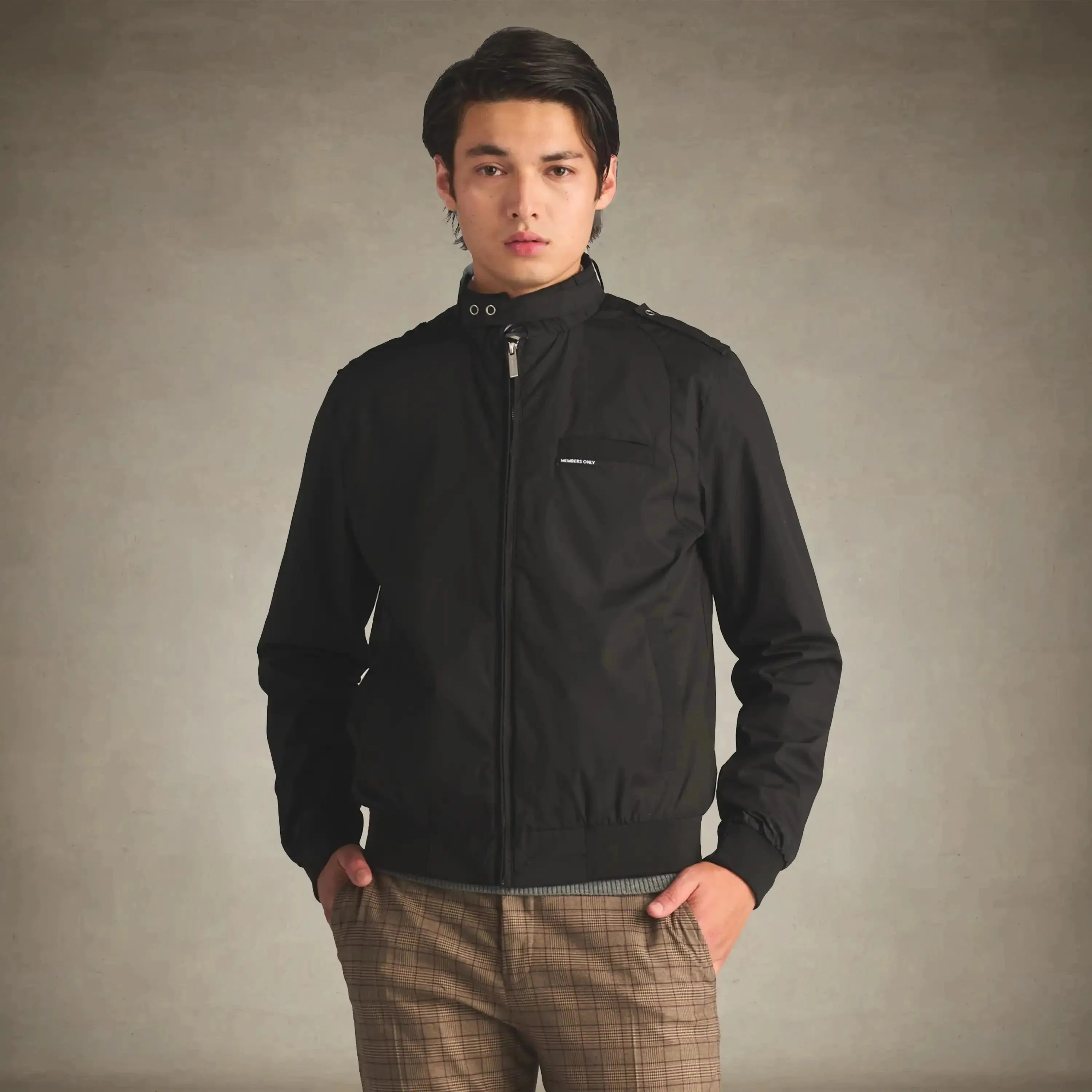 Men's Big & Tall Classic Iconic Racer Jacket