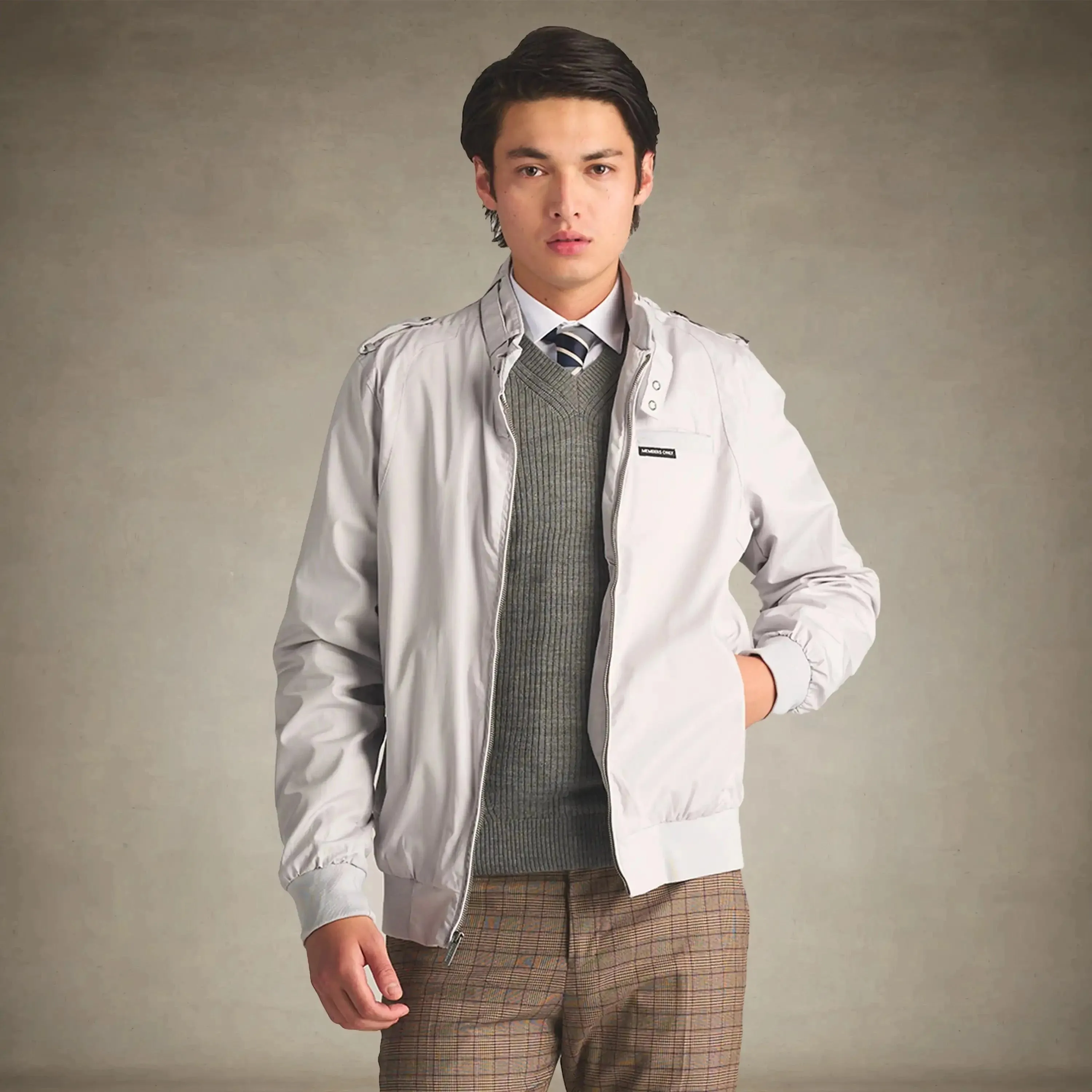 Men's Big & Tall Classic Iconic Racer Jacket