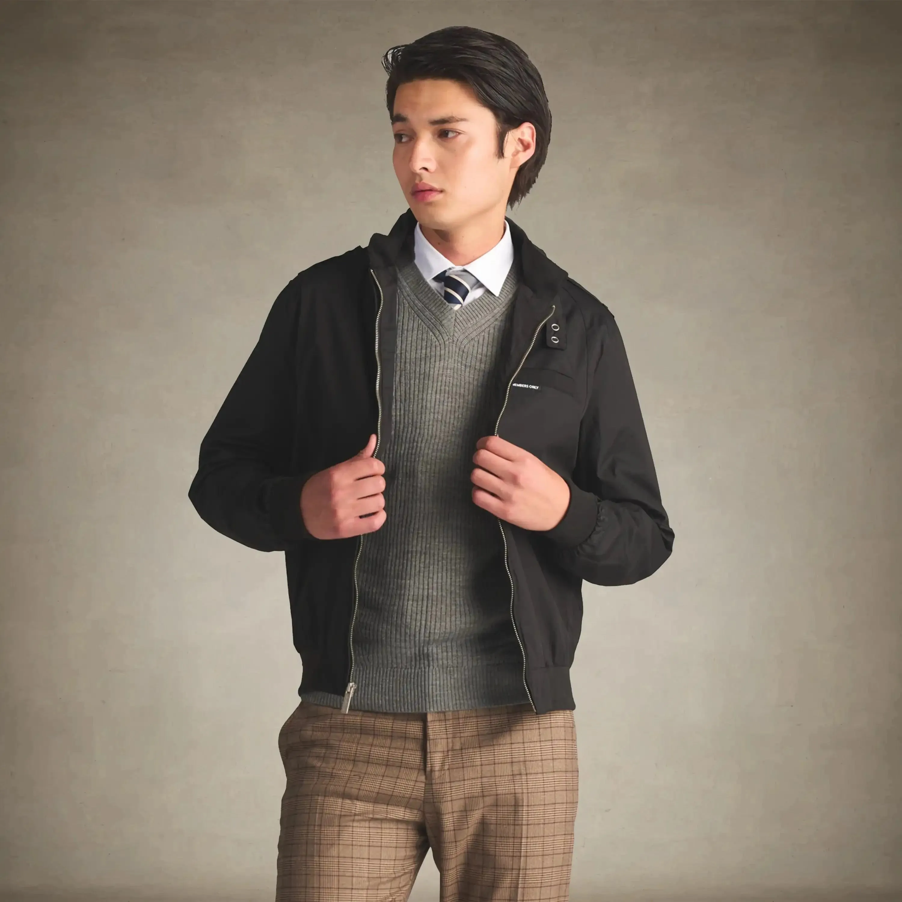 Men's Big & Tall Classic Iconic Racer Jacket