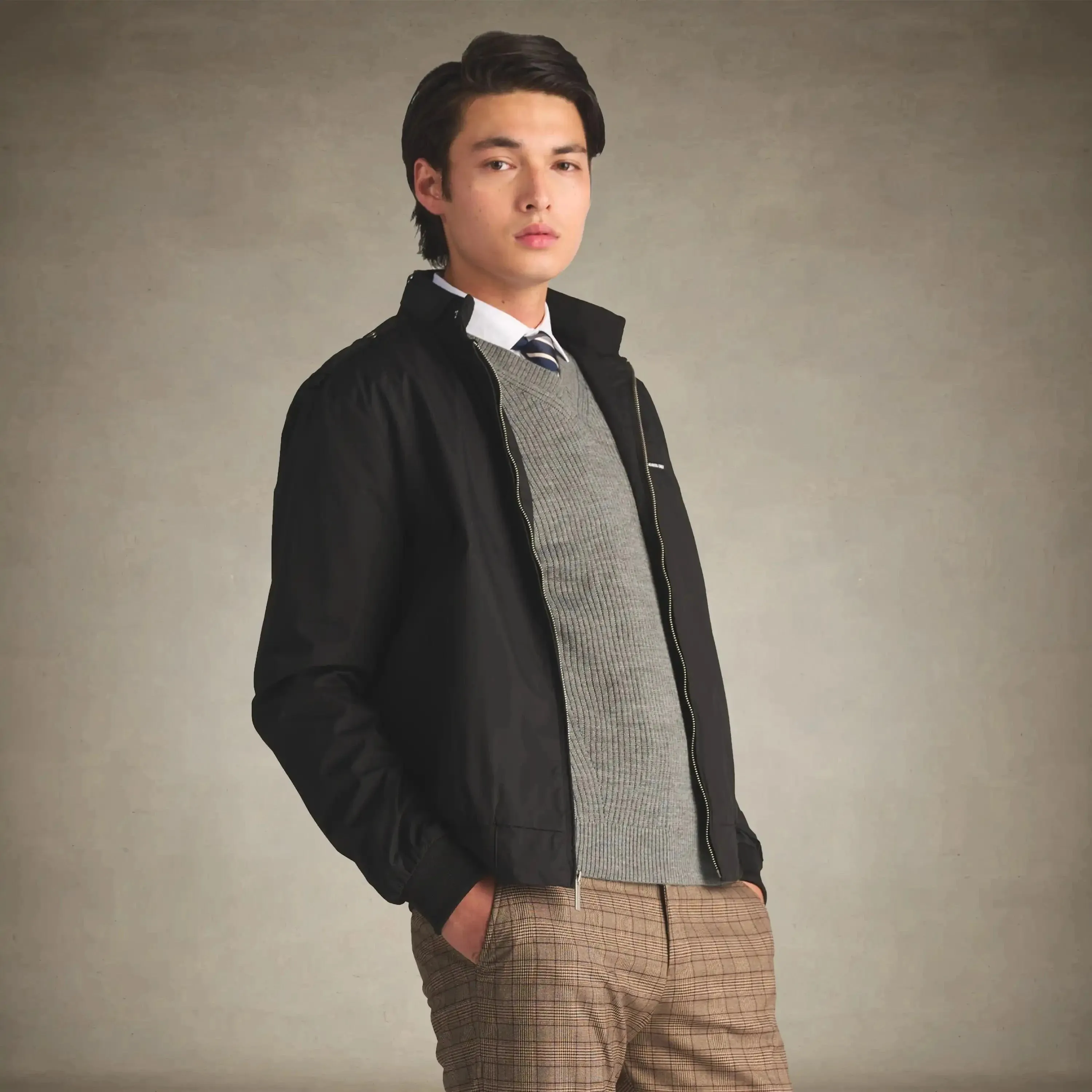 Men's Big & Tall Classic Iconic Racer Jacket