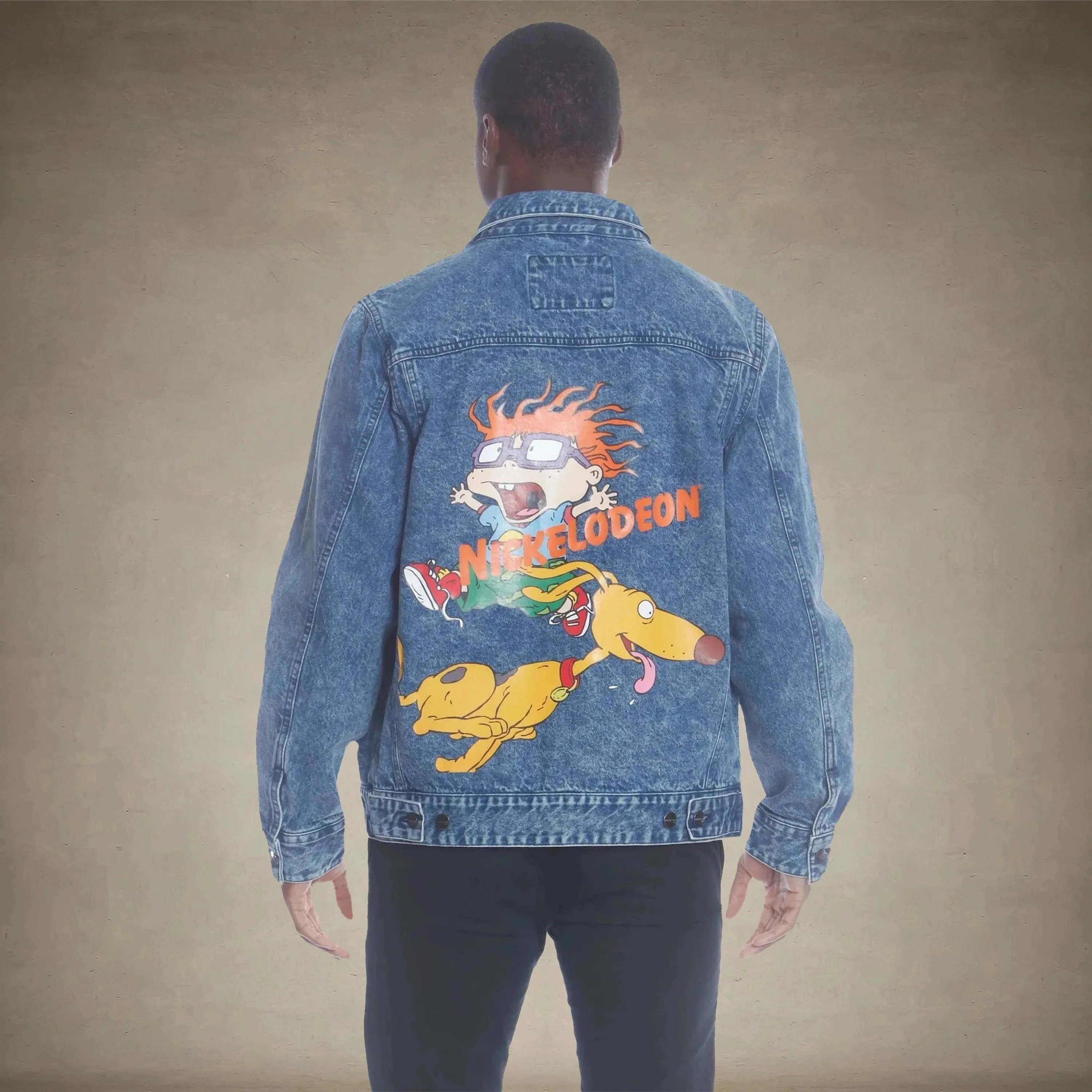 Men's Chucky Placement Nickelodeon Denim Jacket - FINAL SALE