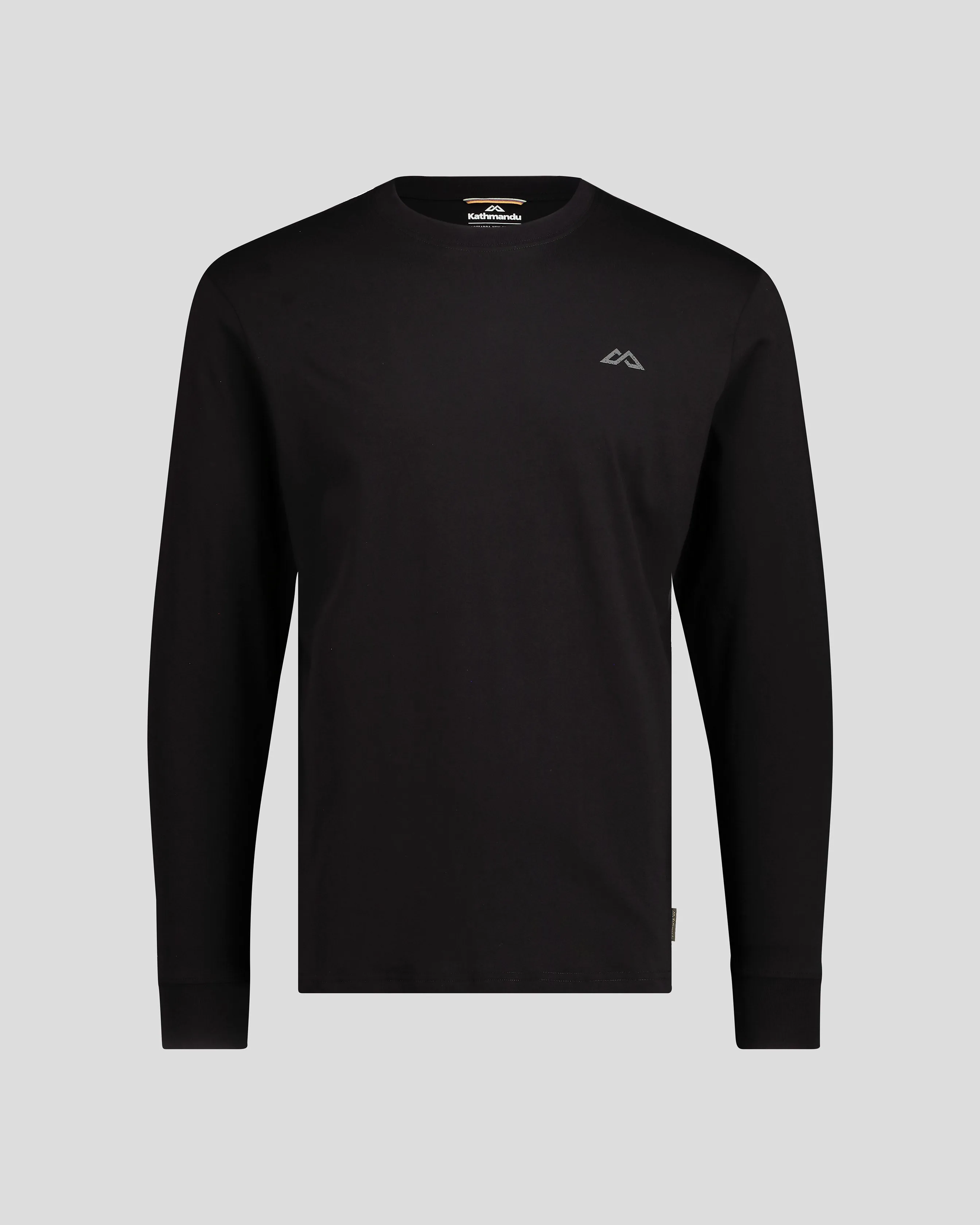 Men's Co-ordinate Organic Cotton Long Sleeve T-shirt - Black
