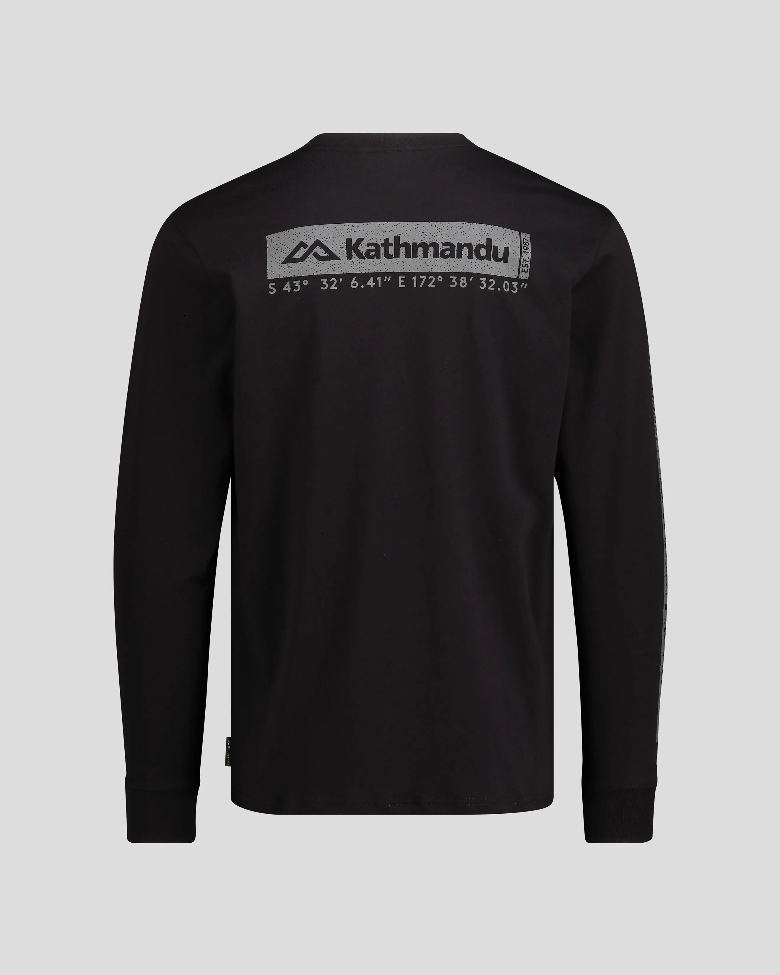 Men's Co-ordinate Organic Cotton Long Sleeve T-shirt - Black