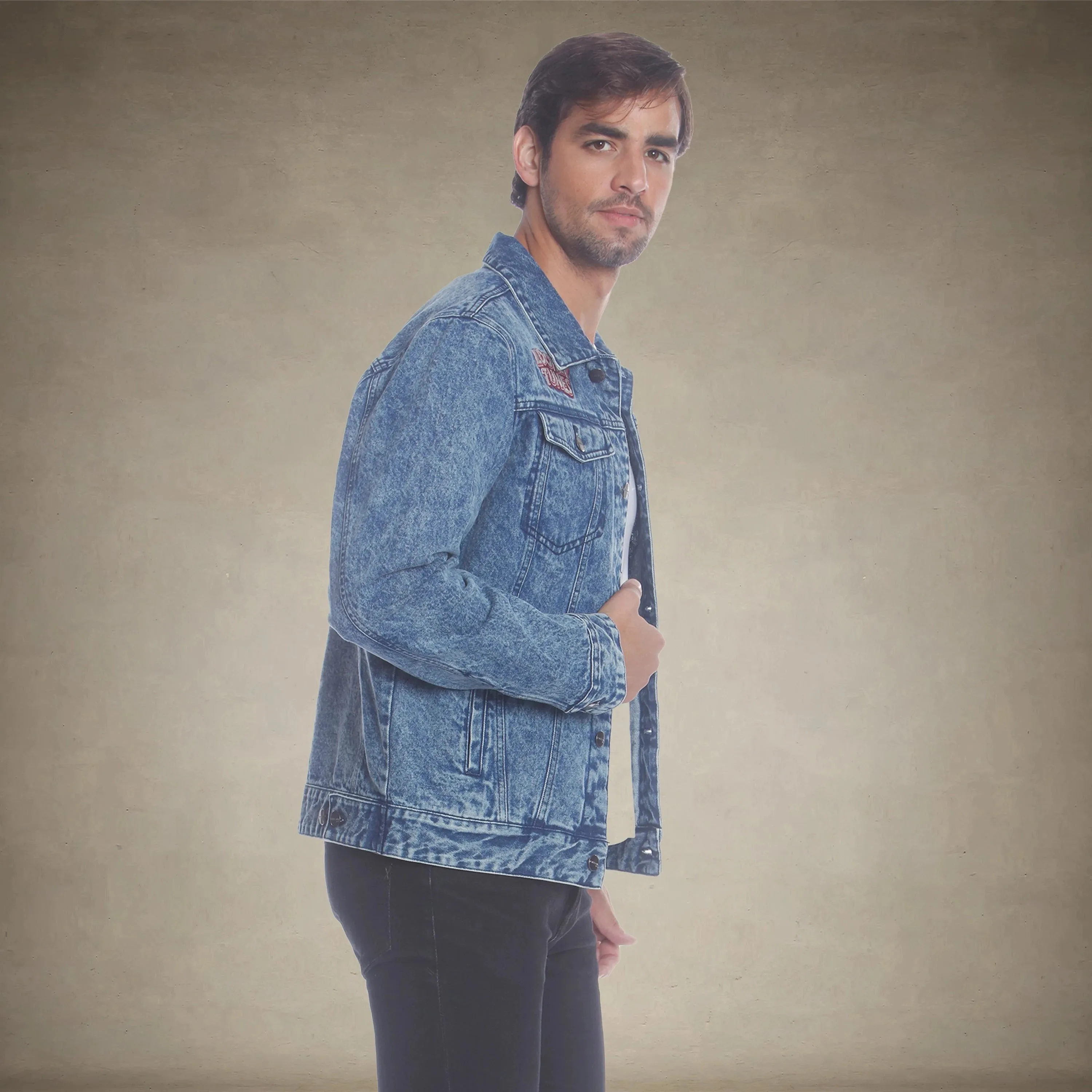 Men's Denim Looney Tunes Bugs Placement Jacket - FINAL SALE