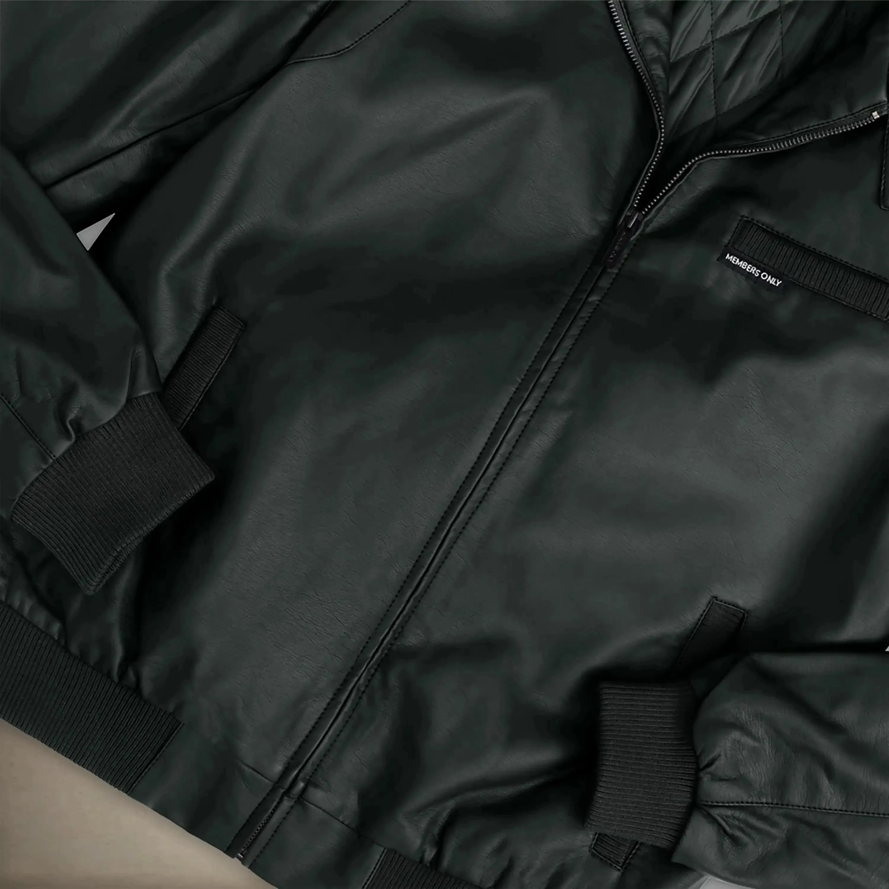 Men's Faux Leather Iconic Racer Jacket
