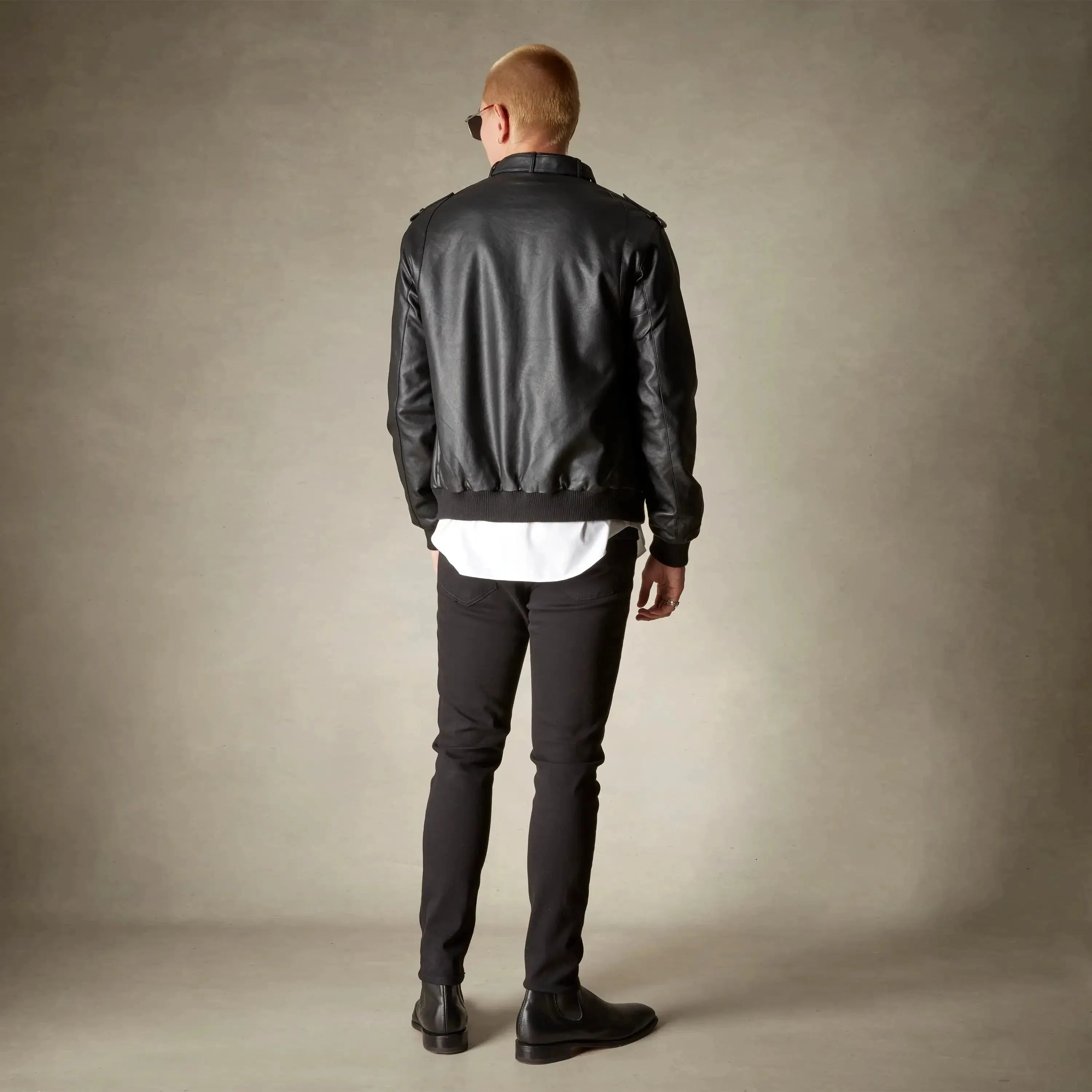 Men's Faux Leather Iconic Racer Jacket