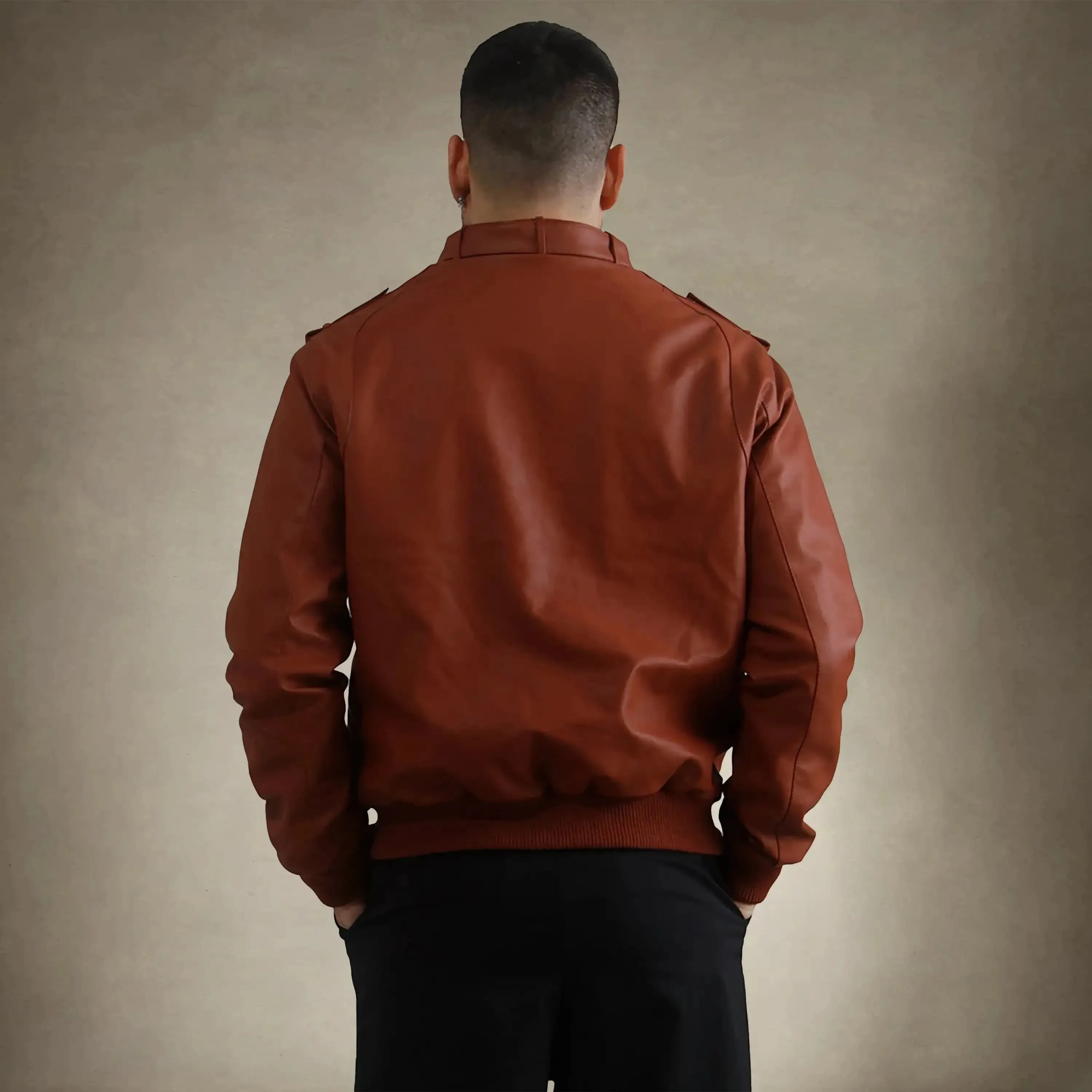 Men's Faux Leather Iconic Racer Jacket