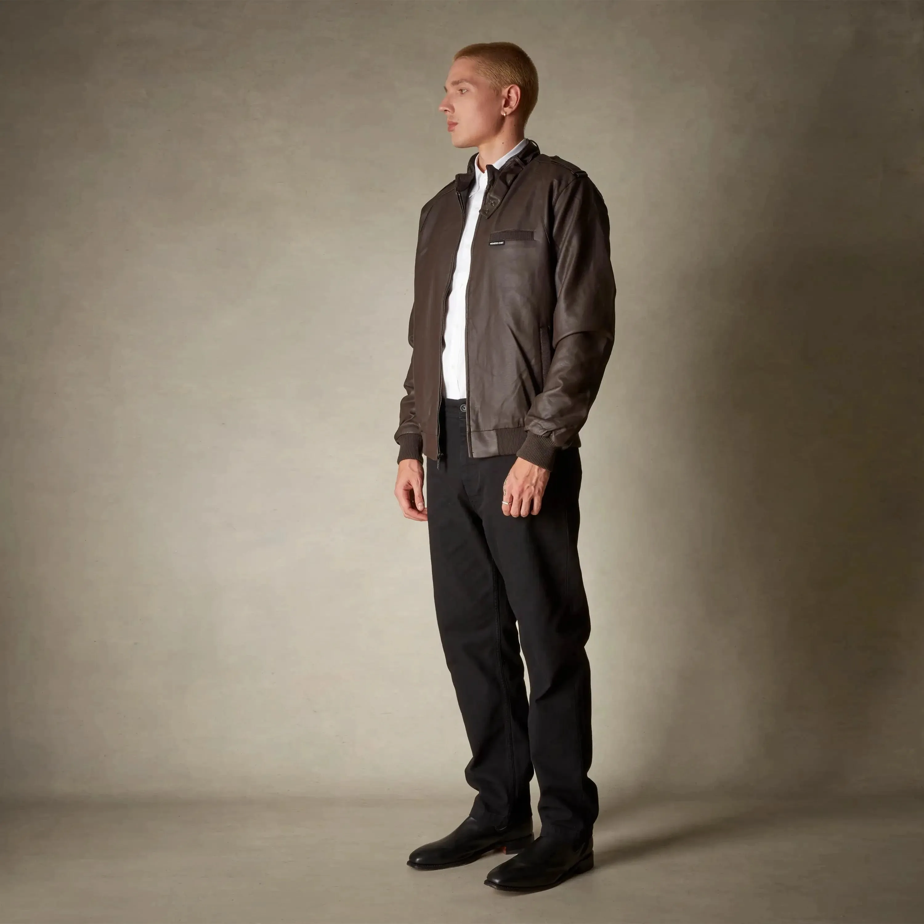 Men's Faux Leather Iconic Racer Jacket