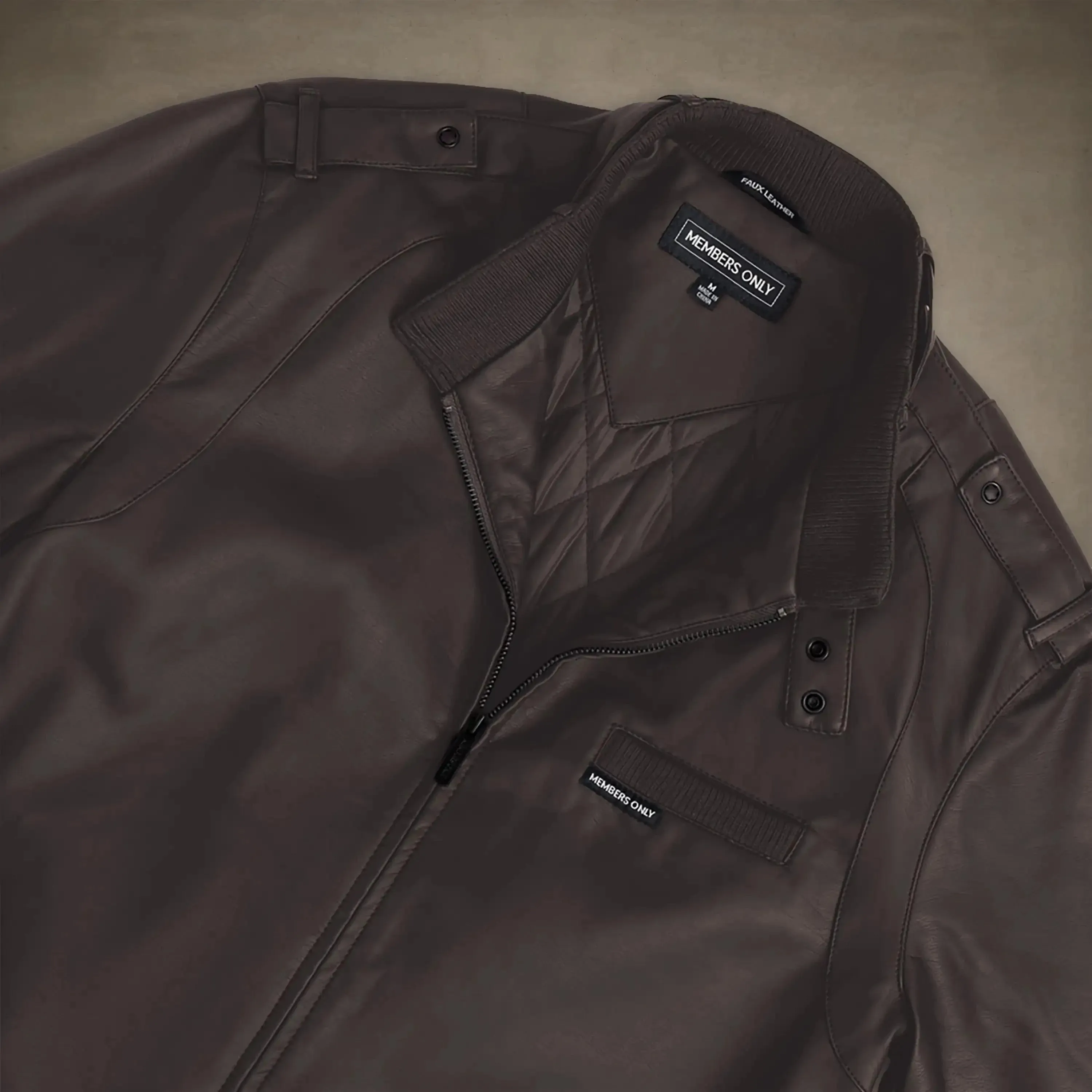 Men's Faux Leather Iconic Racer Jacket