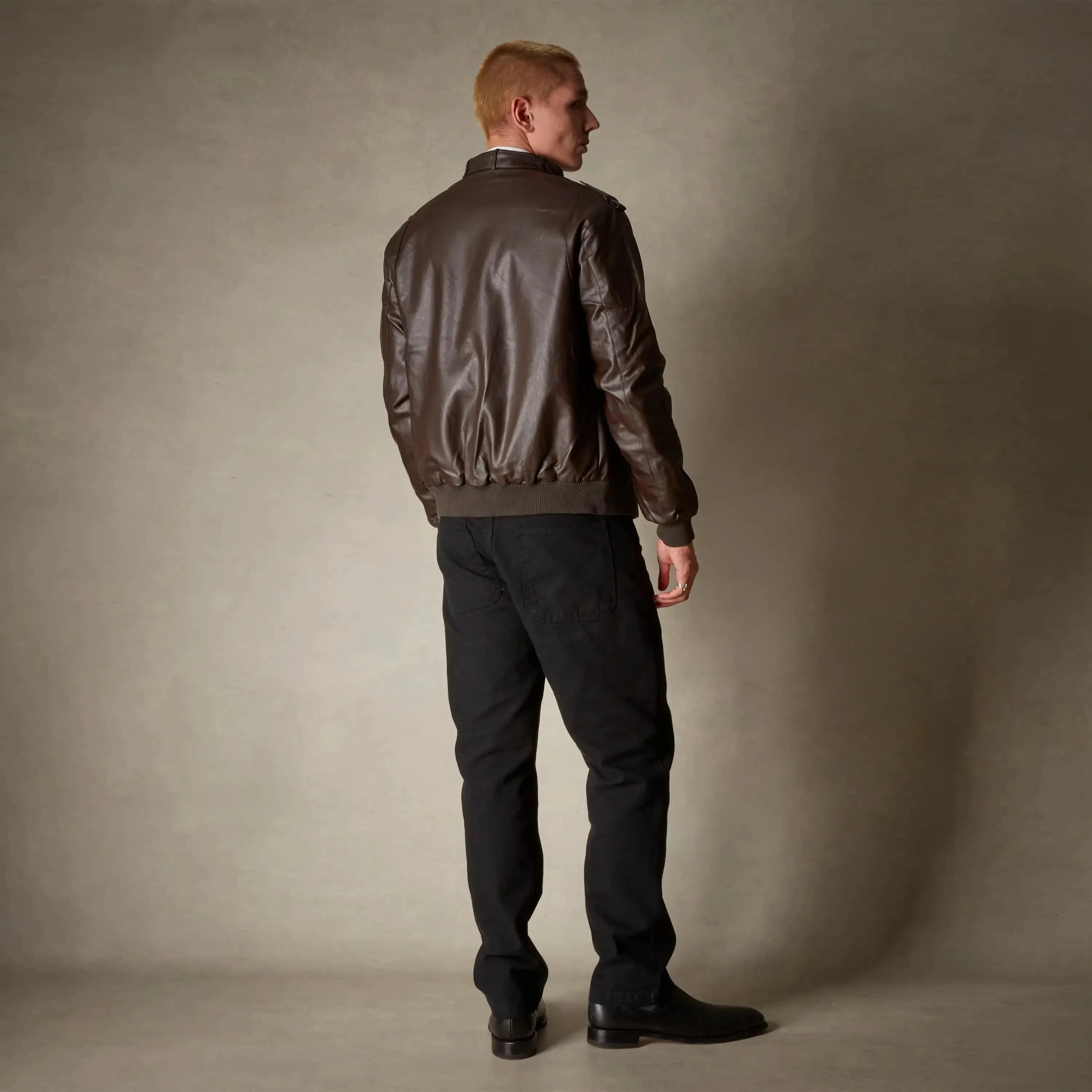 Men's Faux Leather Iconic Racer Jacket